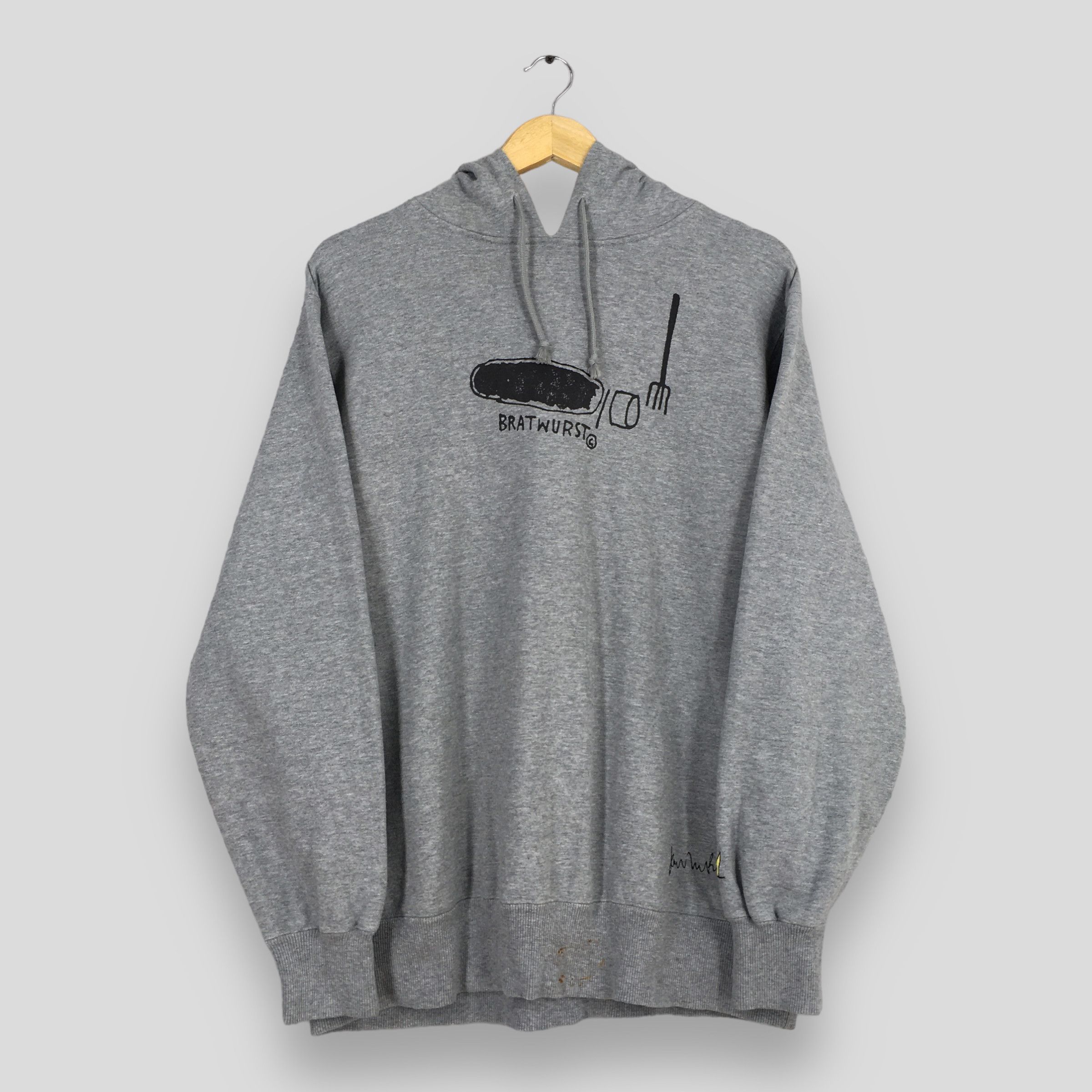 Other Jean Michel Basquiat Bratwurst Wolf Sausage Art Hoodie Large Size US L / EU 52-54 / 3 - 1 Thumbnail