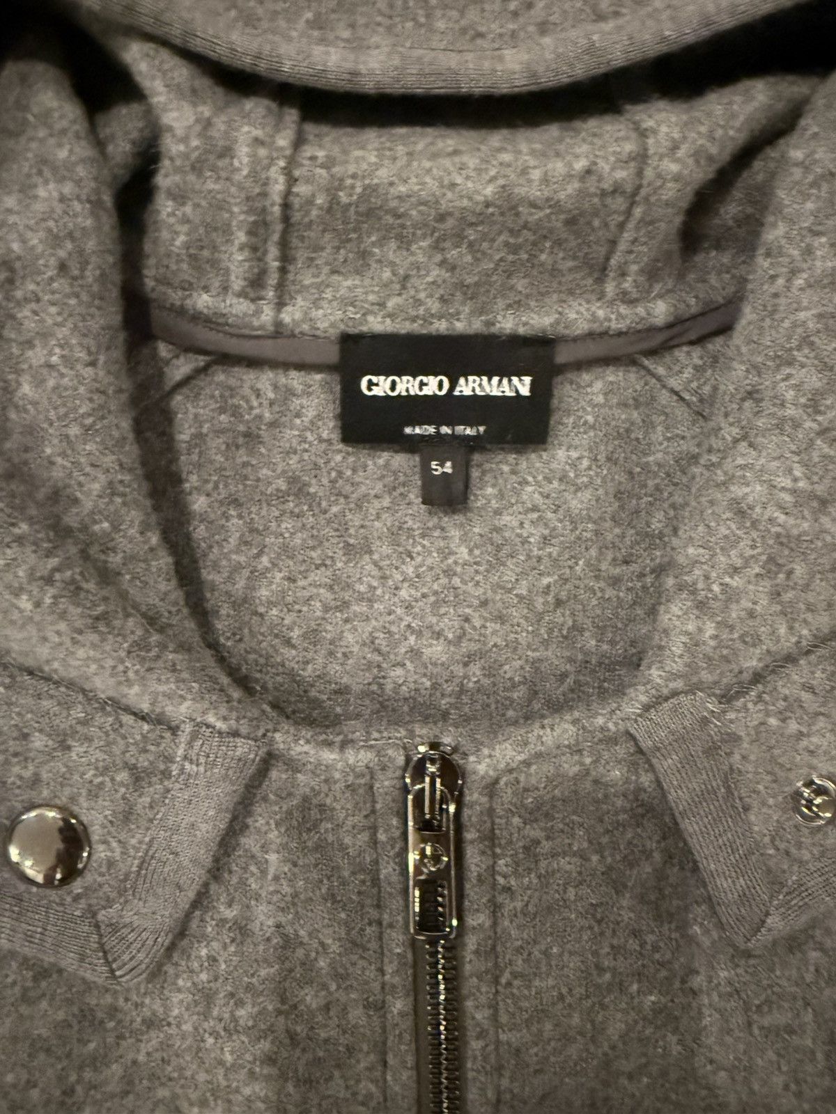 Giorgio Armani Cashmere Wool Melton Cavan made in Italy. Size US L / EU 52-54 / 3 - 3 Thumbnail