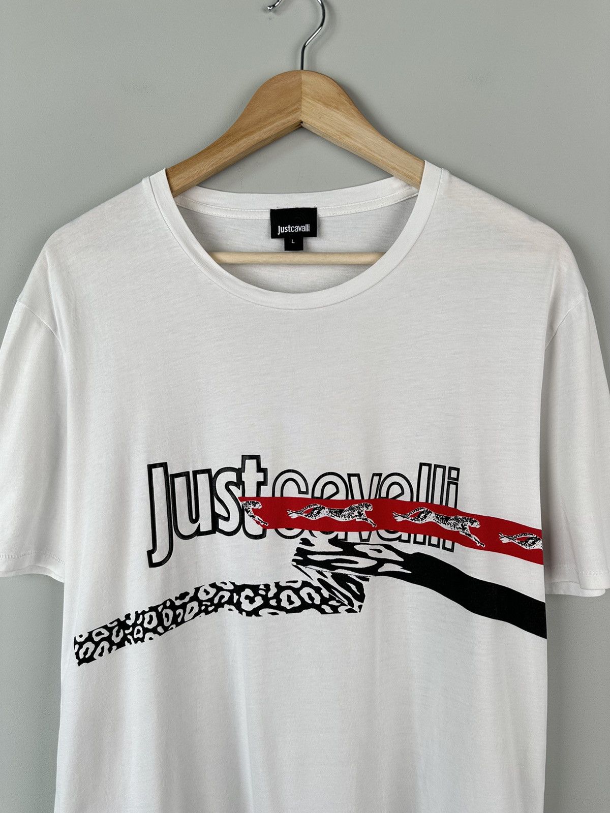 Just Cavalli Just Cavalli Print Logo Tee Size US L / EU 52-54 / 3 - 4 Thumbnail