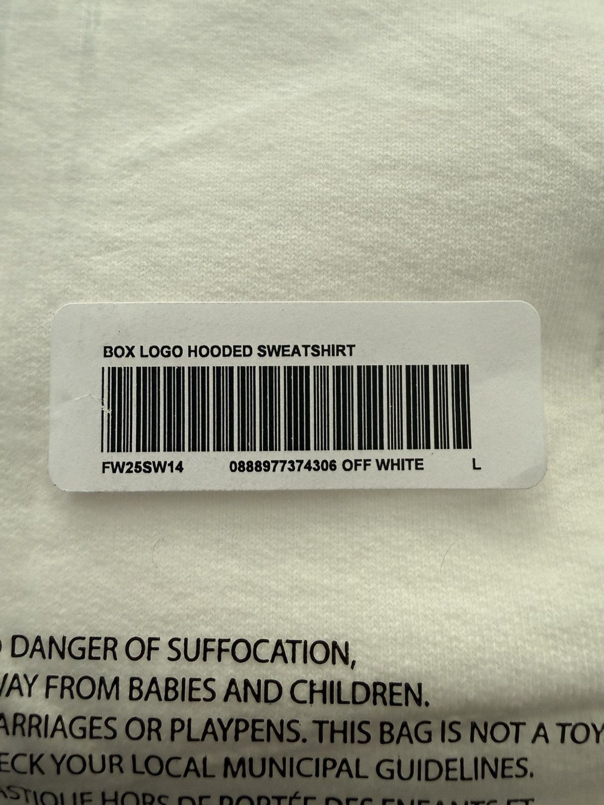 Supreme Supreme Box Logo White FW25 Size US L / EU 52-54 / 3 - 4 Thumbnail