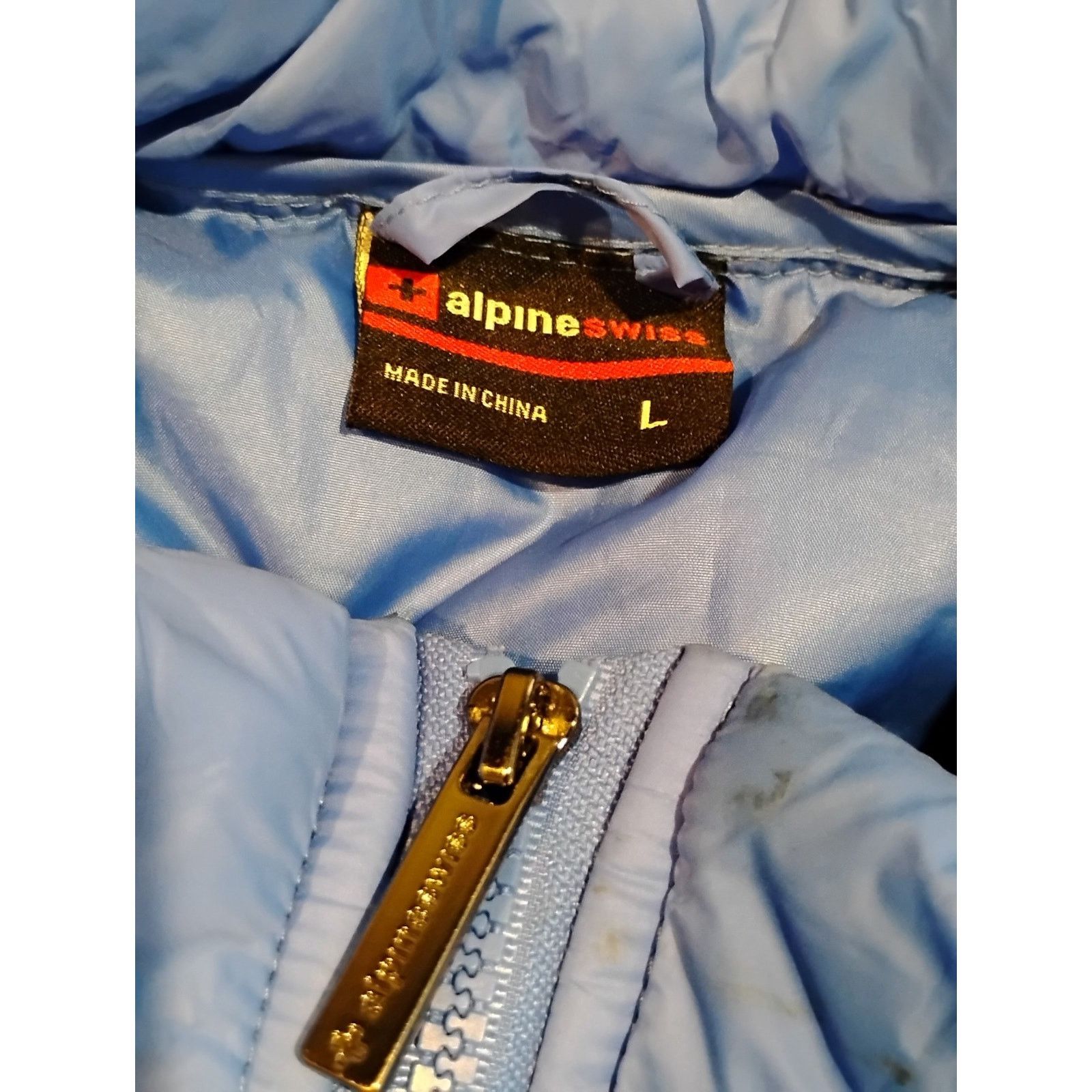 Other (Large) Alpine Swiss Unisex Blue Full Zip Bubble Coat Size US L / EU 52-54 / 3 - 1 Thumbnail