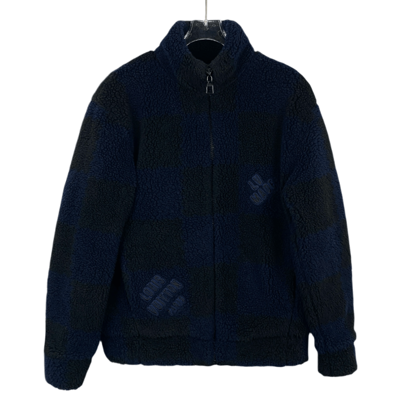 Louis Vuitton Louis Vuitton Jacket – Navy Teddy Logo Zip-Up (S) Size US S / EU 44-46 / 1 - 1 Thumbnail