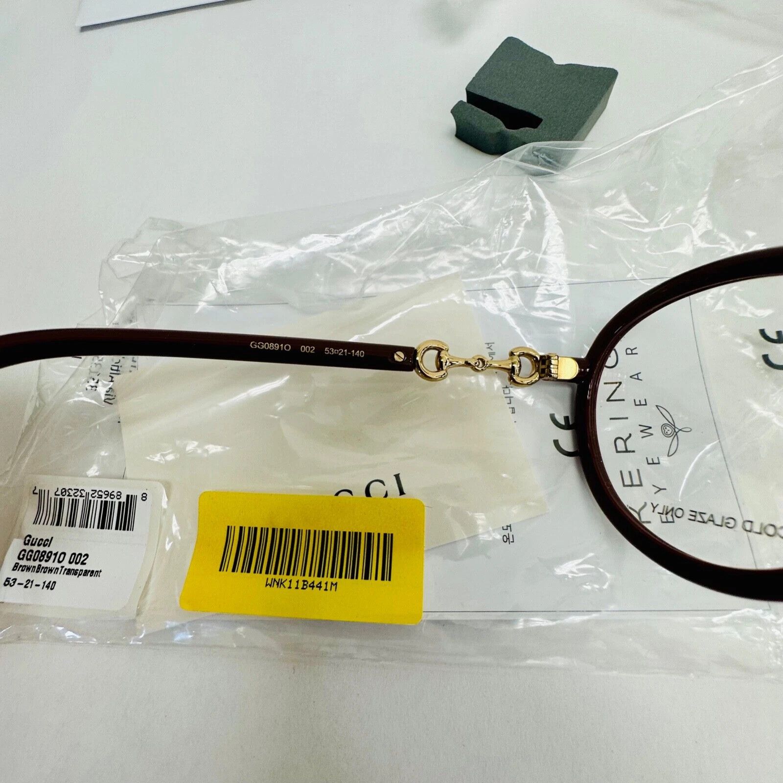 Gucci GUCCI Horsebit 0891 Brown Round Retro Eyeglasses GG0891O 002 Size ONE SIZE - 3 Thumbnail