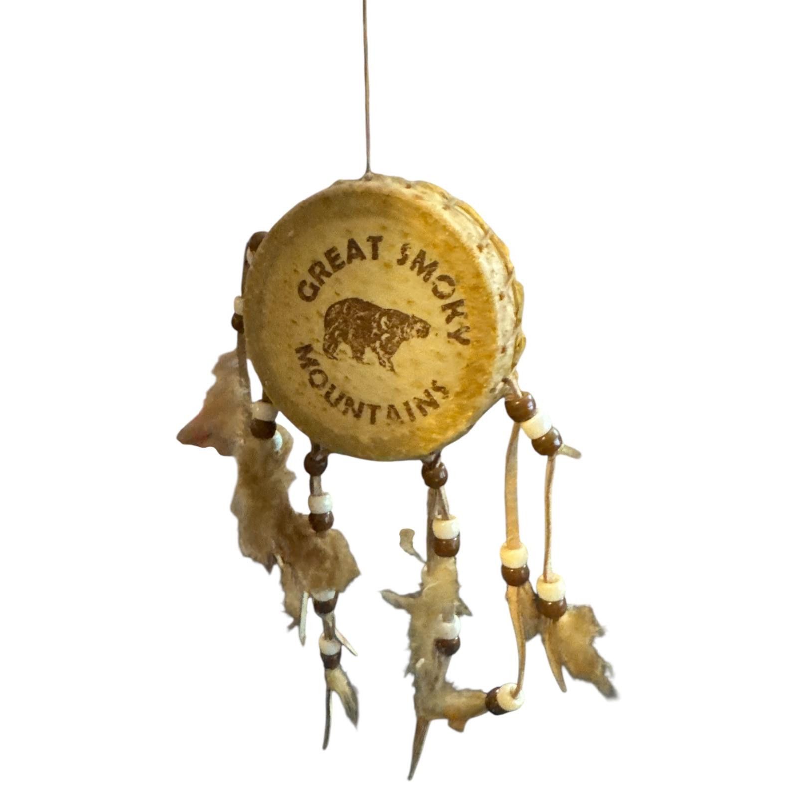 Other Great Smoky Mountains Decorative Hanging Drum with Feathers Size ONE SIZE - 1 Thumbnail