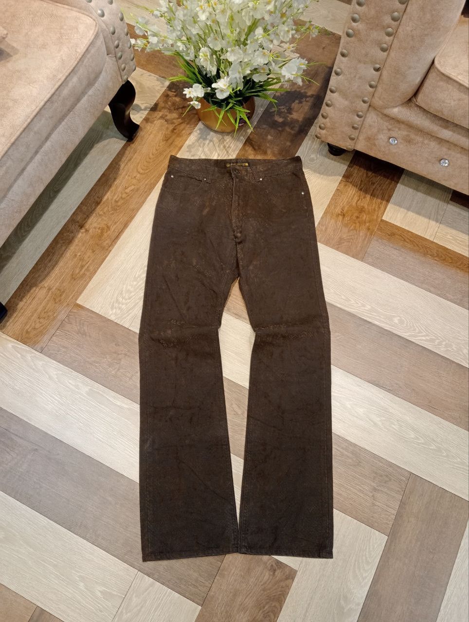 If Six Was Nine PAZZO DENIM STORE JAPAN SNAKE DESIGN JEANS SIZE S Size US 31 - 1 Thumbnail