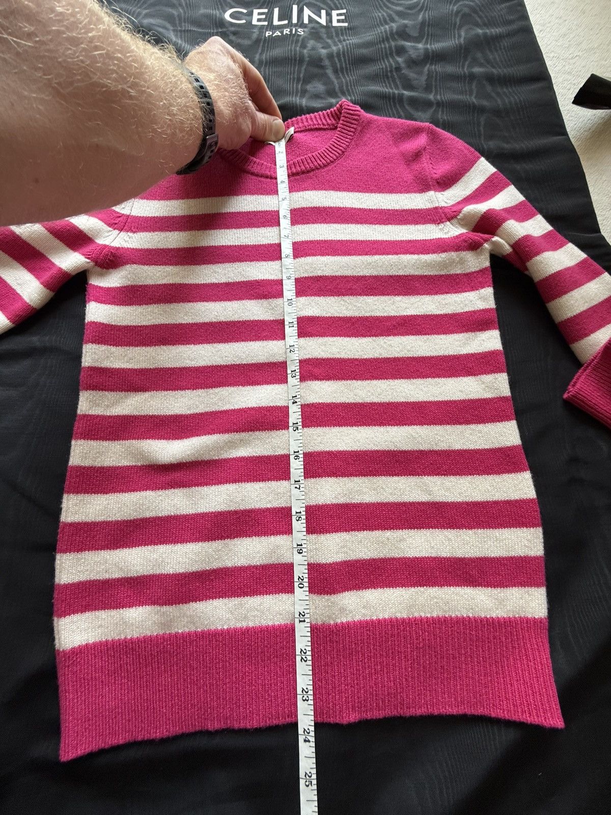Saint Laurent Paris SS16 Saint Laurent cashmere stripe sweater Hedi Slimane S Size US S / EU 44-46 / 1 - 4 Thumbnail
