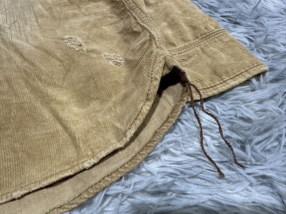 GOA 🔥Y2K Archived Goa Distressed Corduroy Western Shirt Size US M / EU 48-50 / 2 - 3 Thumbnail