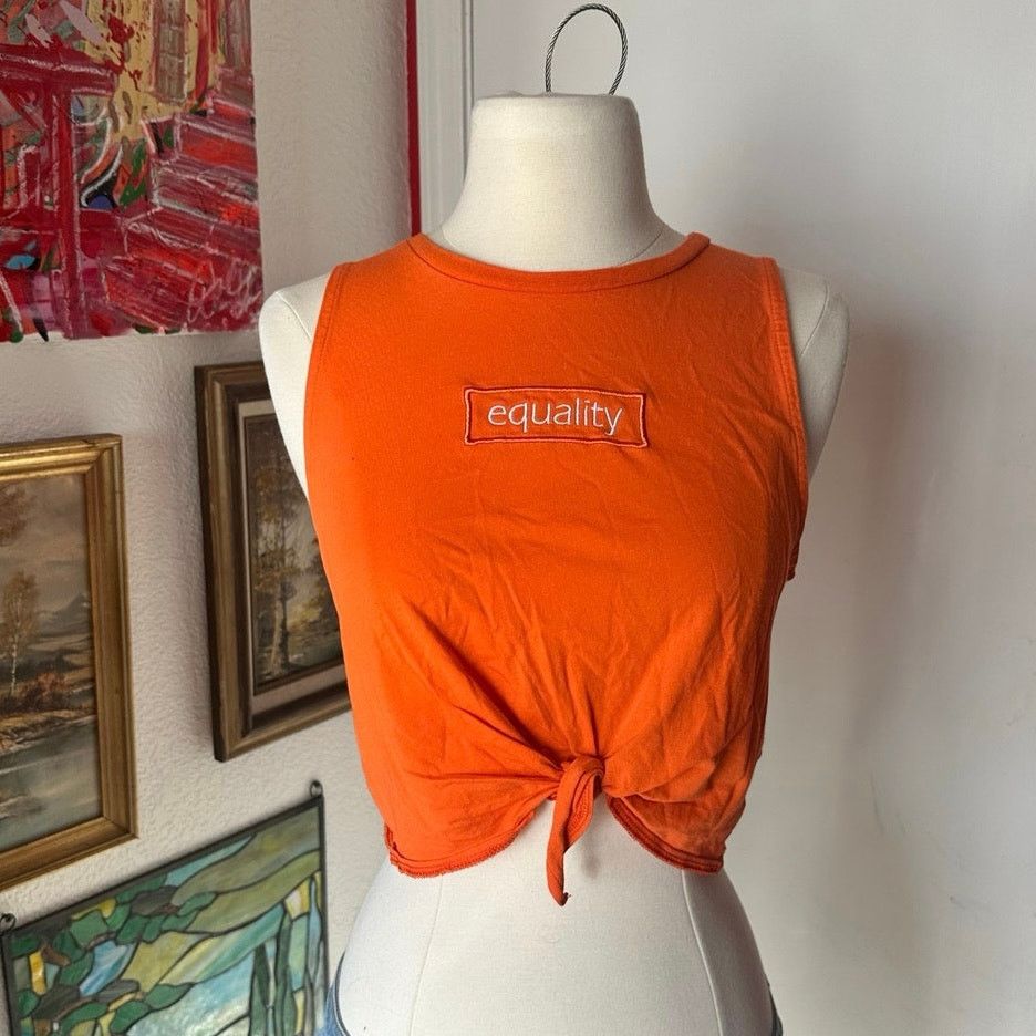 Forever 21 forever 21 equality orange crop top Size S / US 4 / IT 40 - 1 Thumbnail
