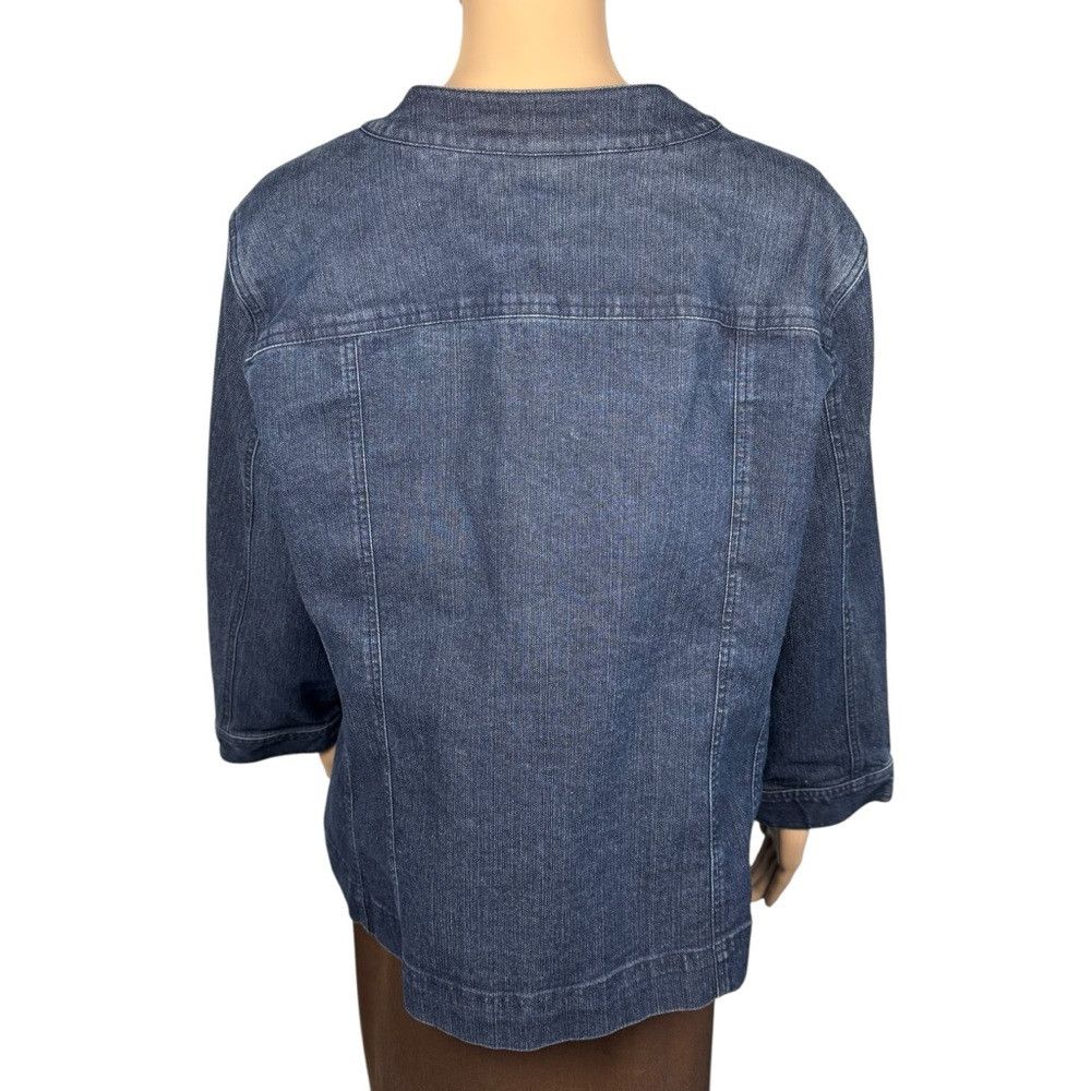 JM Collection JM Collection Embellished Denim Jacket Size 14 Size XL / US 12-14 / IT 48-50 - 4 Thumbnail
