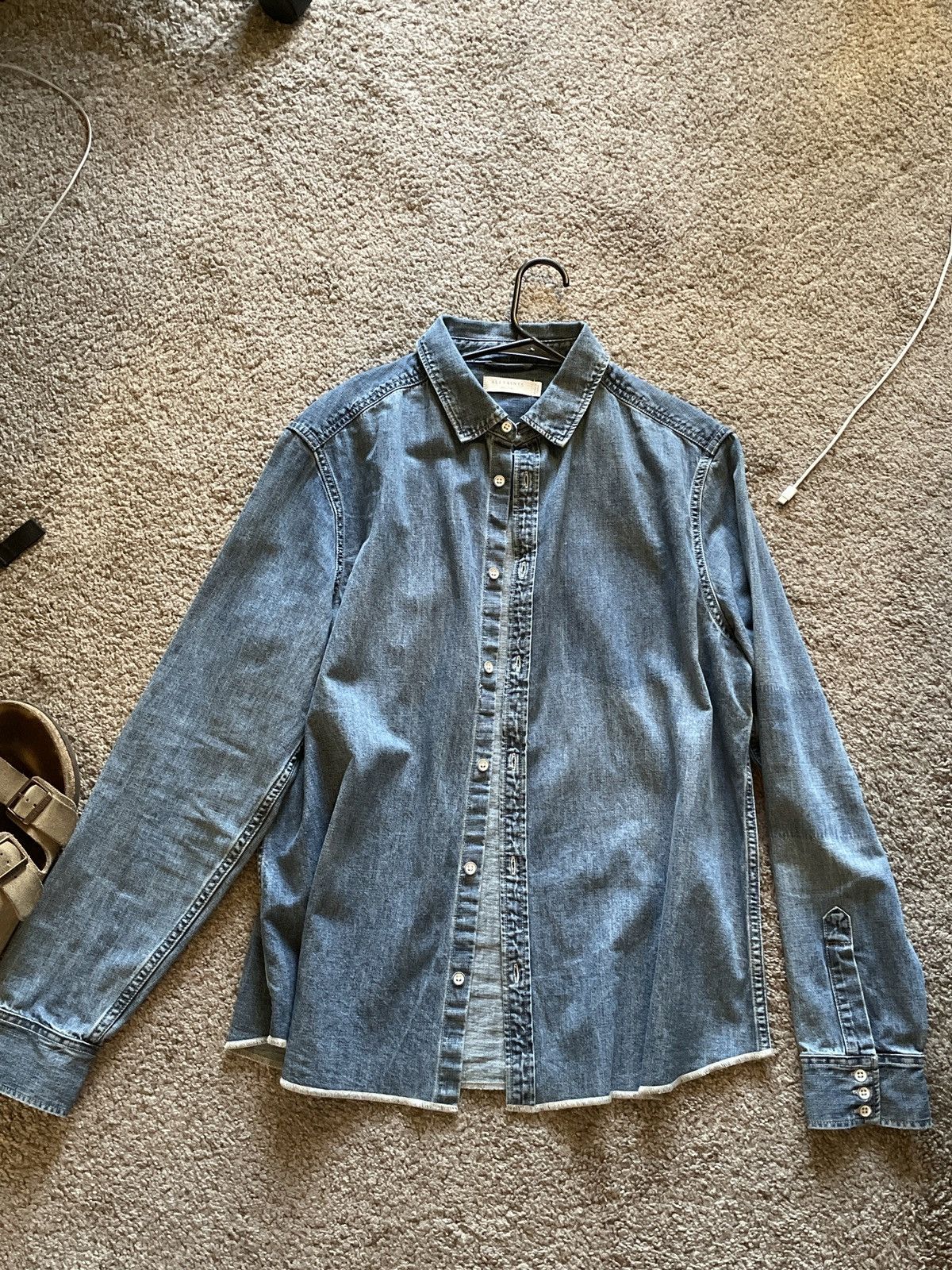 Allsaints × Vintage Allsaints Denim Button Up Size US M / EU 48-50 / 2 - 2 Thumbnail