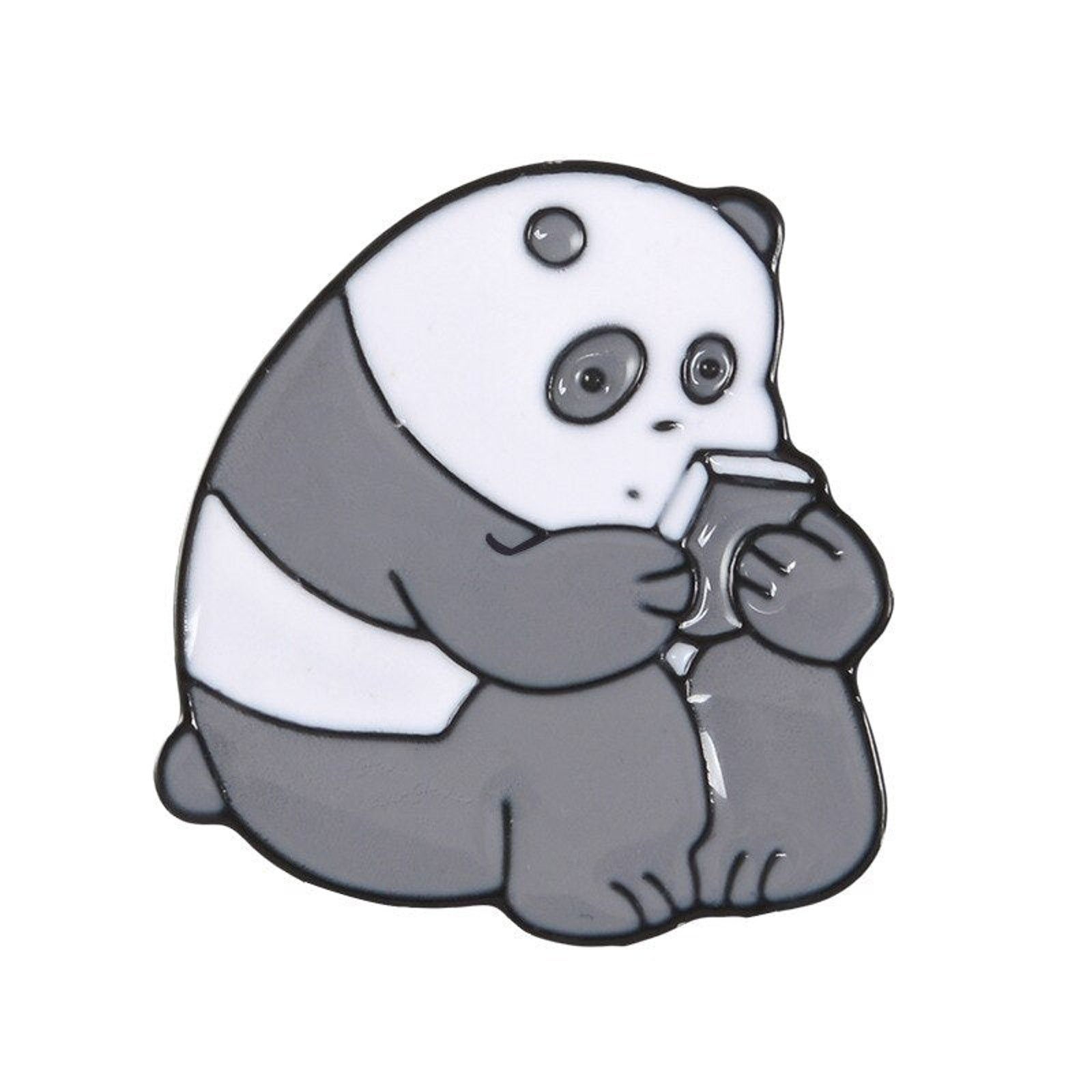& Other Stories Reading Panda Bear Enamel Pins 434 Size ONE SIZE - 1 Preview
