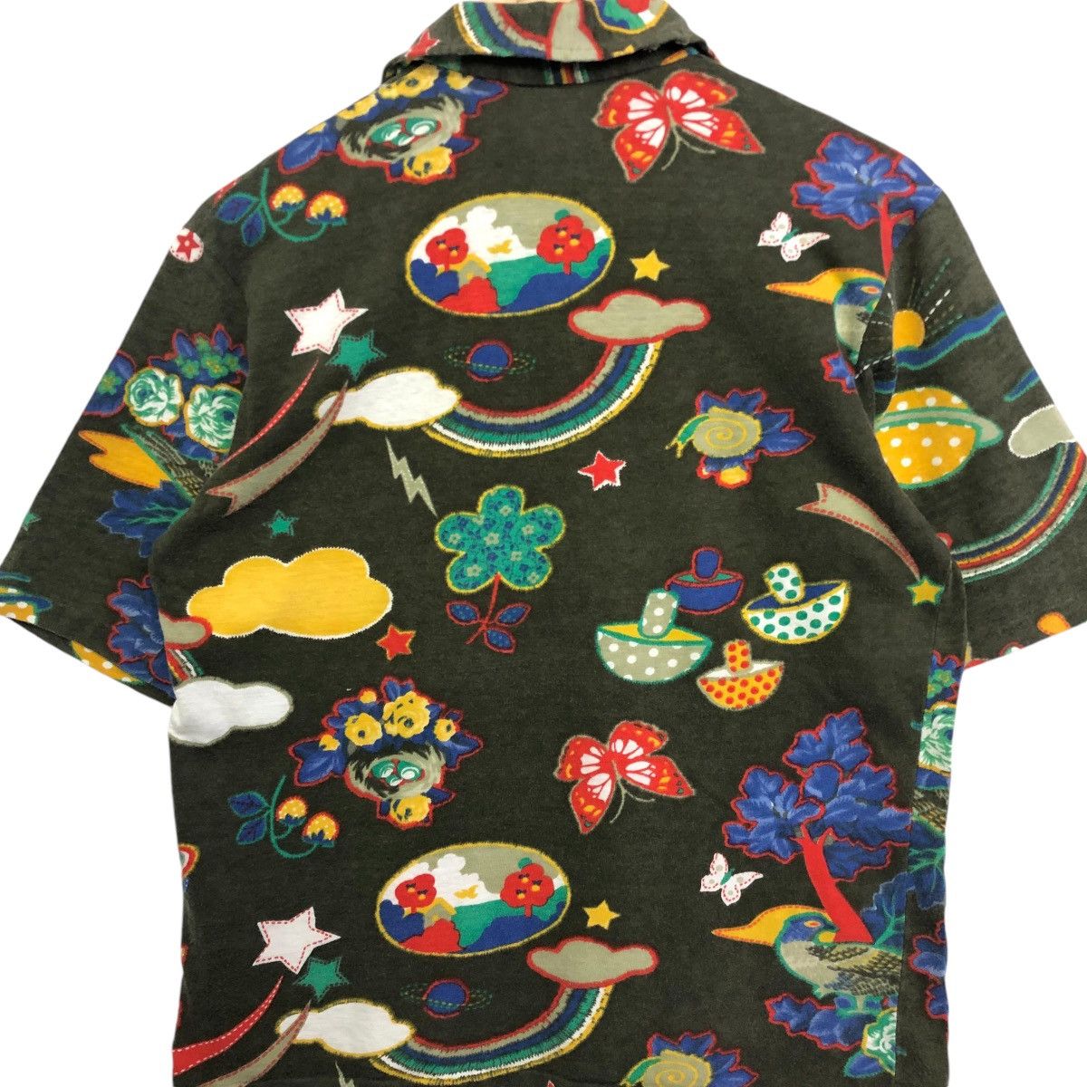 Hang Ten × Vintage *Vintage HANG TEN Full print flower n butterfly polo tee Size US M / EU 48-50 / 2 - 6 Thumbnail