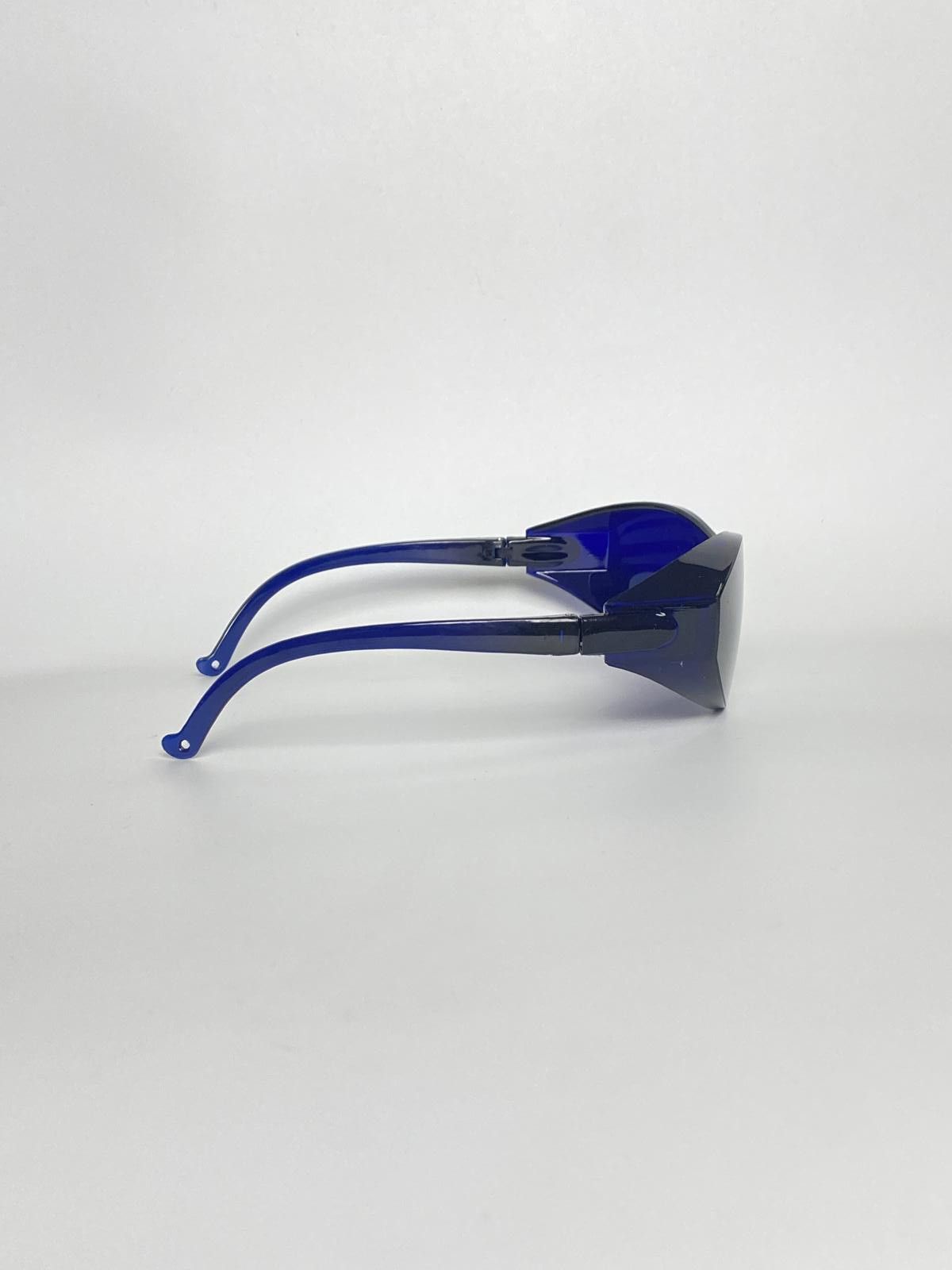 Japanese Brand Y2k Large Wide Safety Glasses Sunglasses Blue Unisex OS Size ONE SIZE - 7 Thumbnail
