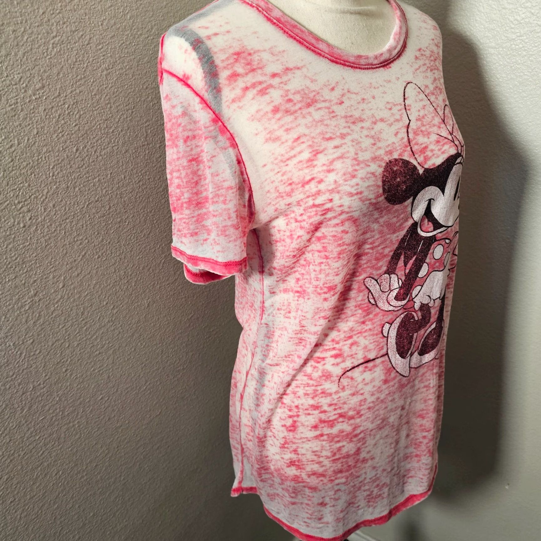Disney Disney T-Shirt Womens M Red Minnie Mouse Short Sleeve Crew Neck Pullover Logo Casual 90s Size M / US 6-8 / IT 42-44 - 4 Thumbnail