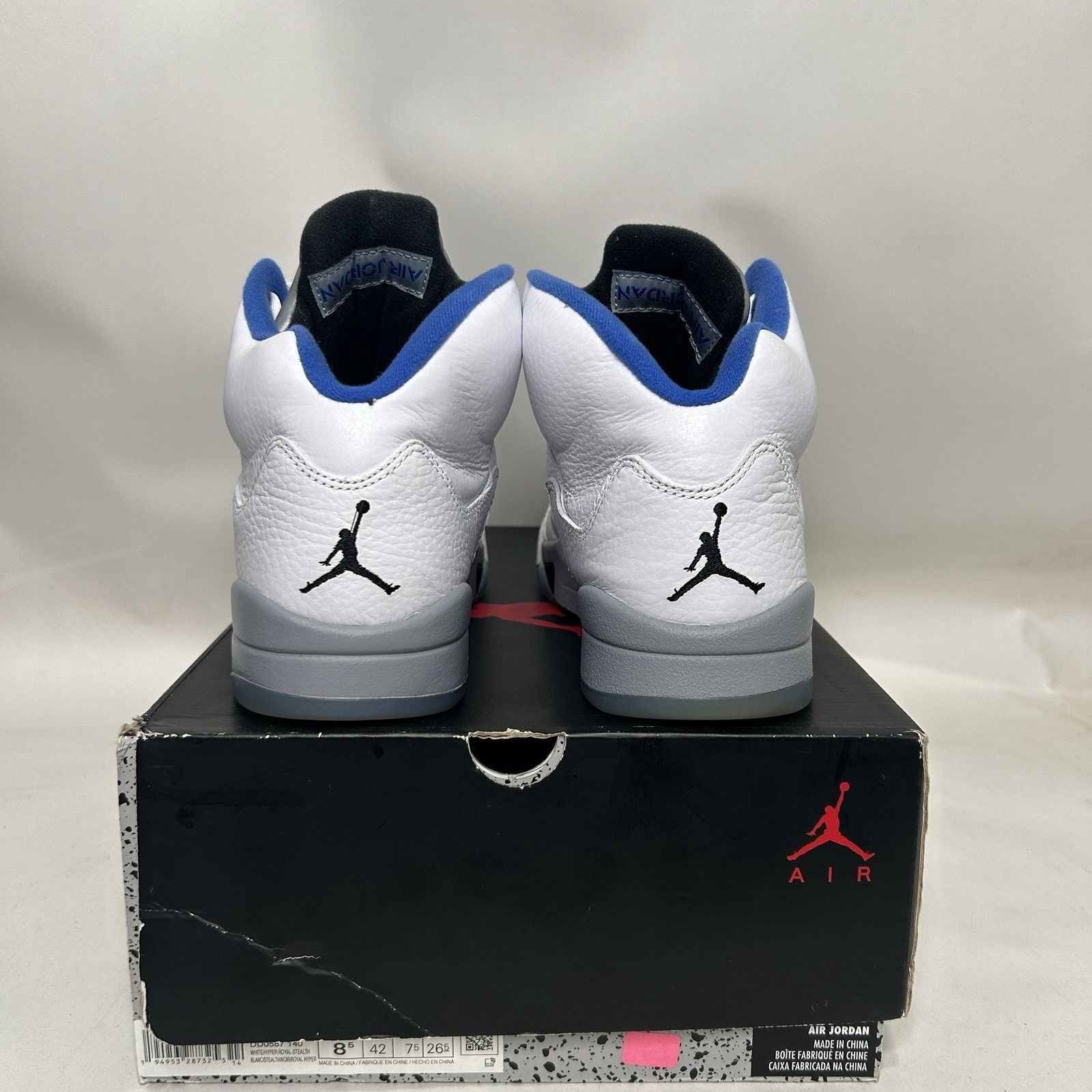 Jordan Brand Nike Air Jordan 5 Retro “Stealth 2.0/White Blue Grey” Size US 8.5 / EU 41-42 - 5 Thumbnail