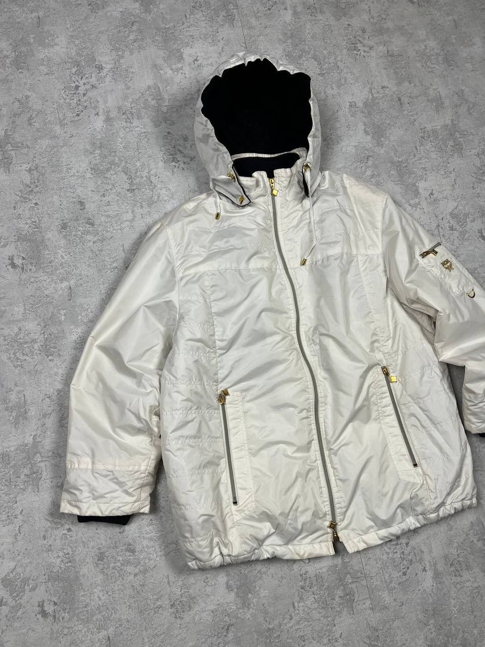 MCM Vintage MCM White Parka Jacket Size L / US 10 / IT 46 - 2 Thumbnail