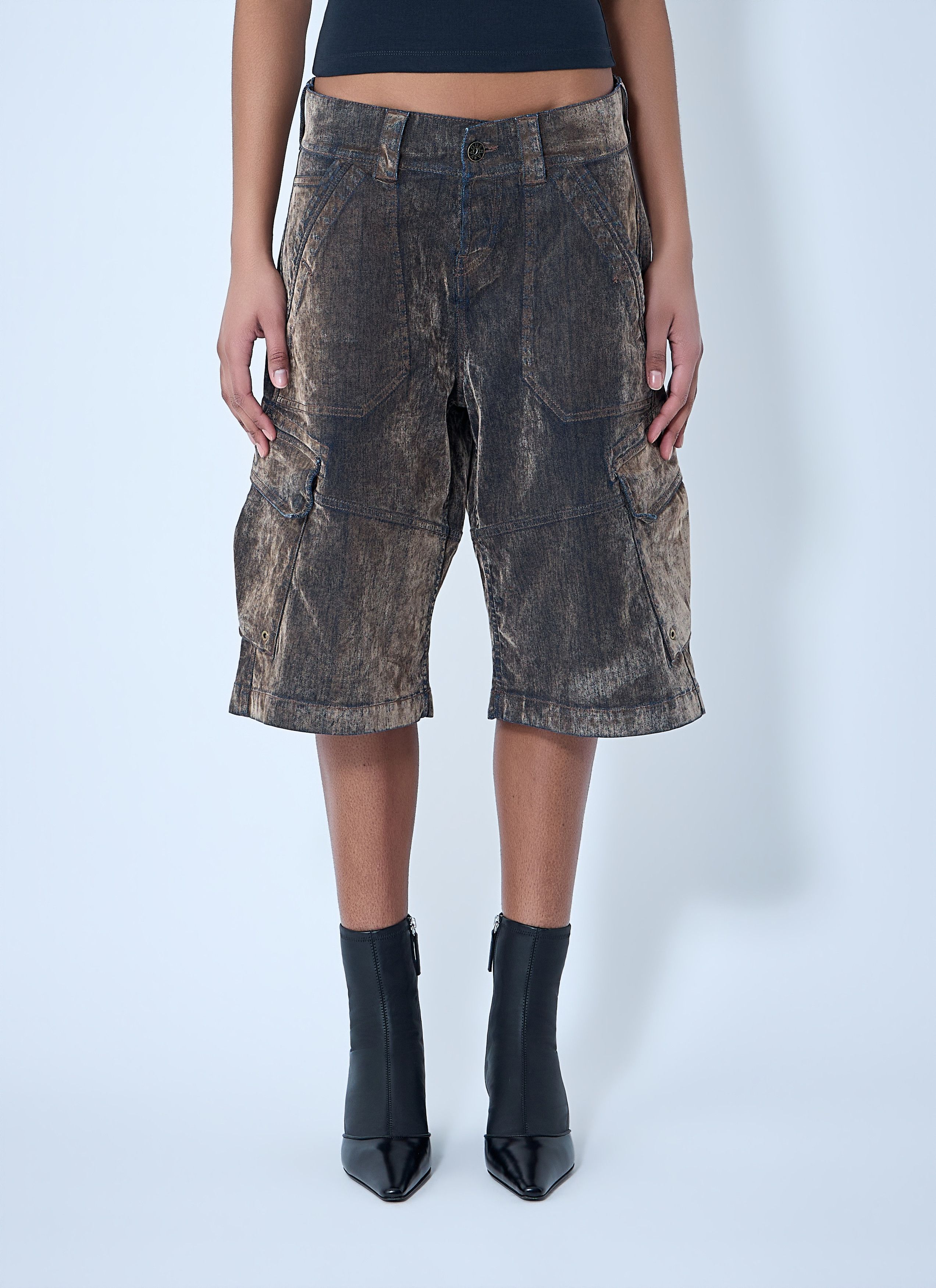 Vaquera Denim Cargo Shorts Size 30" / US 8 / IT 44 - 1 Thumbnail