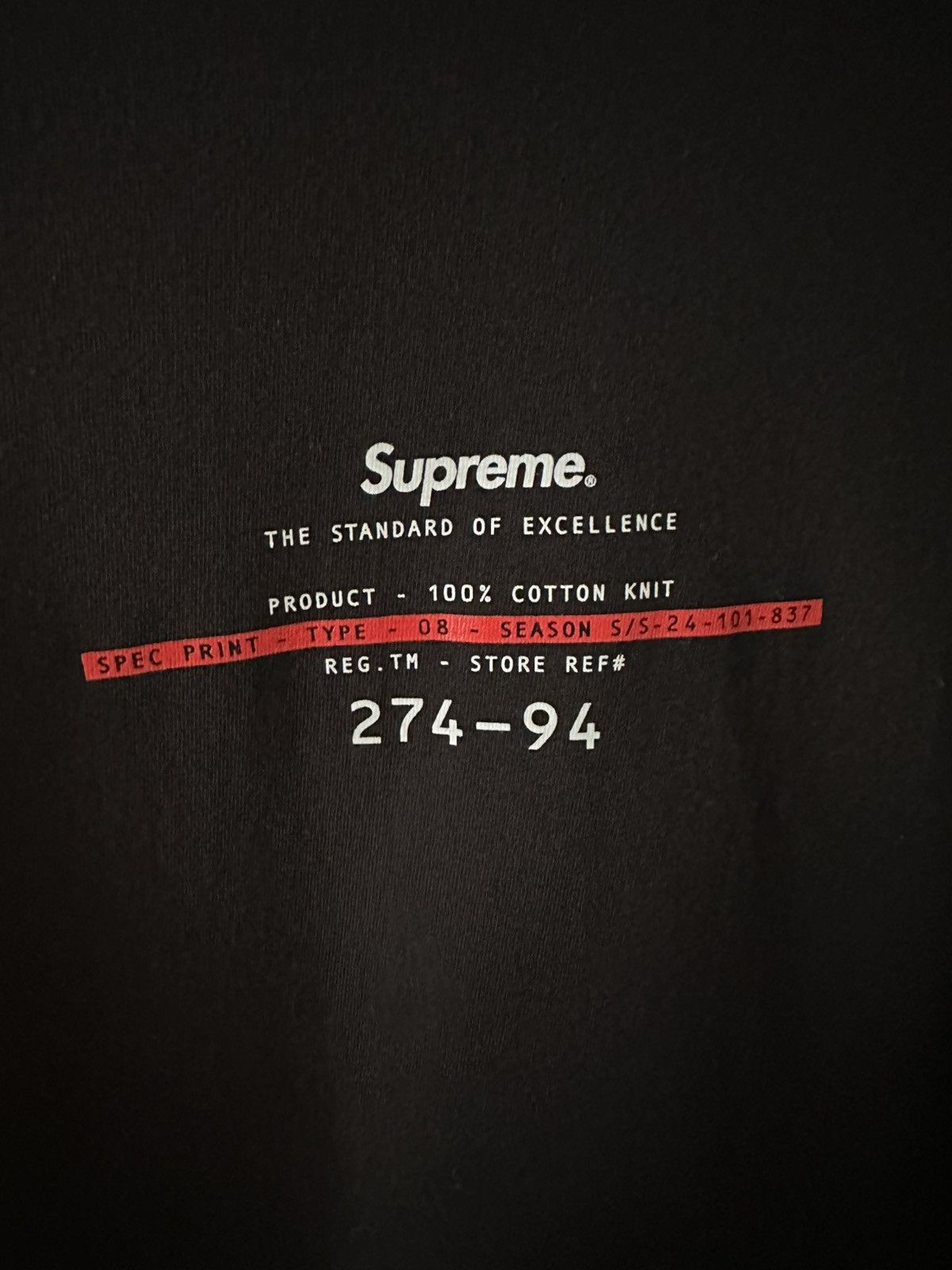 Supreme Supreme Standard Tee Size US M / EU 48-50 / 2 - 2 Thumbnail