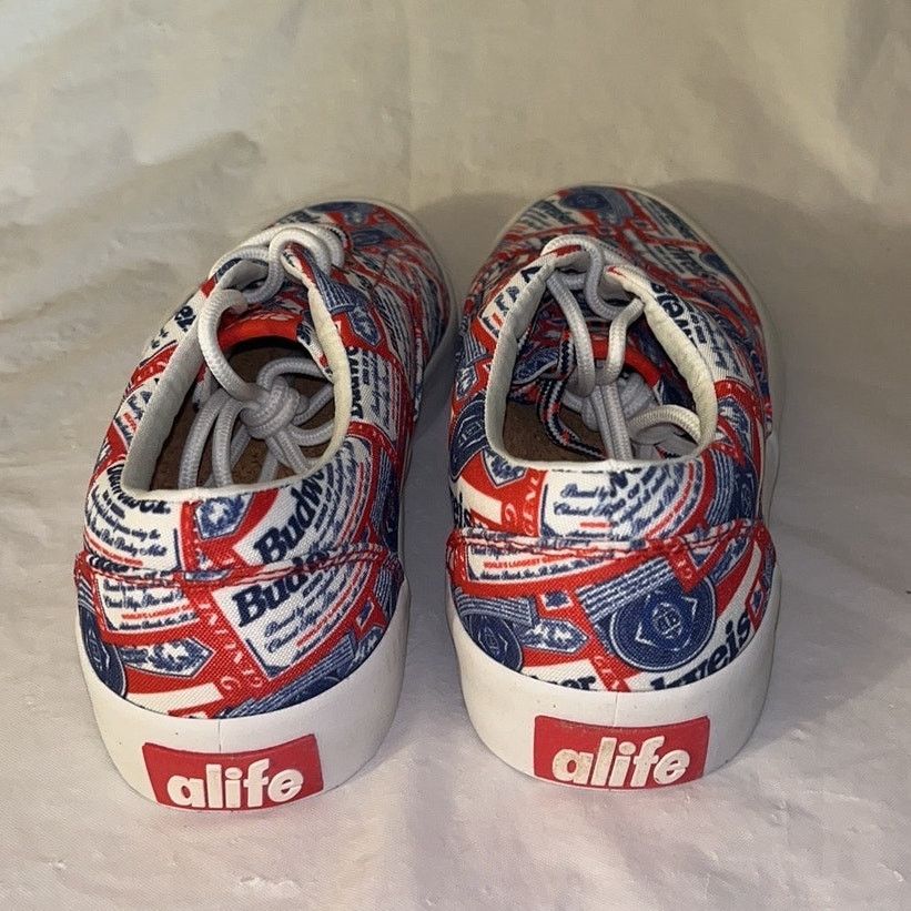 Budweiser Alife Budweiser Mens Size 7 Public Bud Canvas Sneakers Size US 7 / EU 40 - 7 Thumbnail