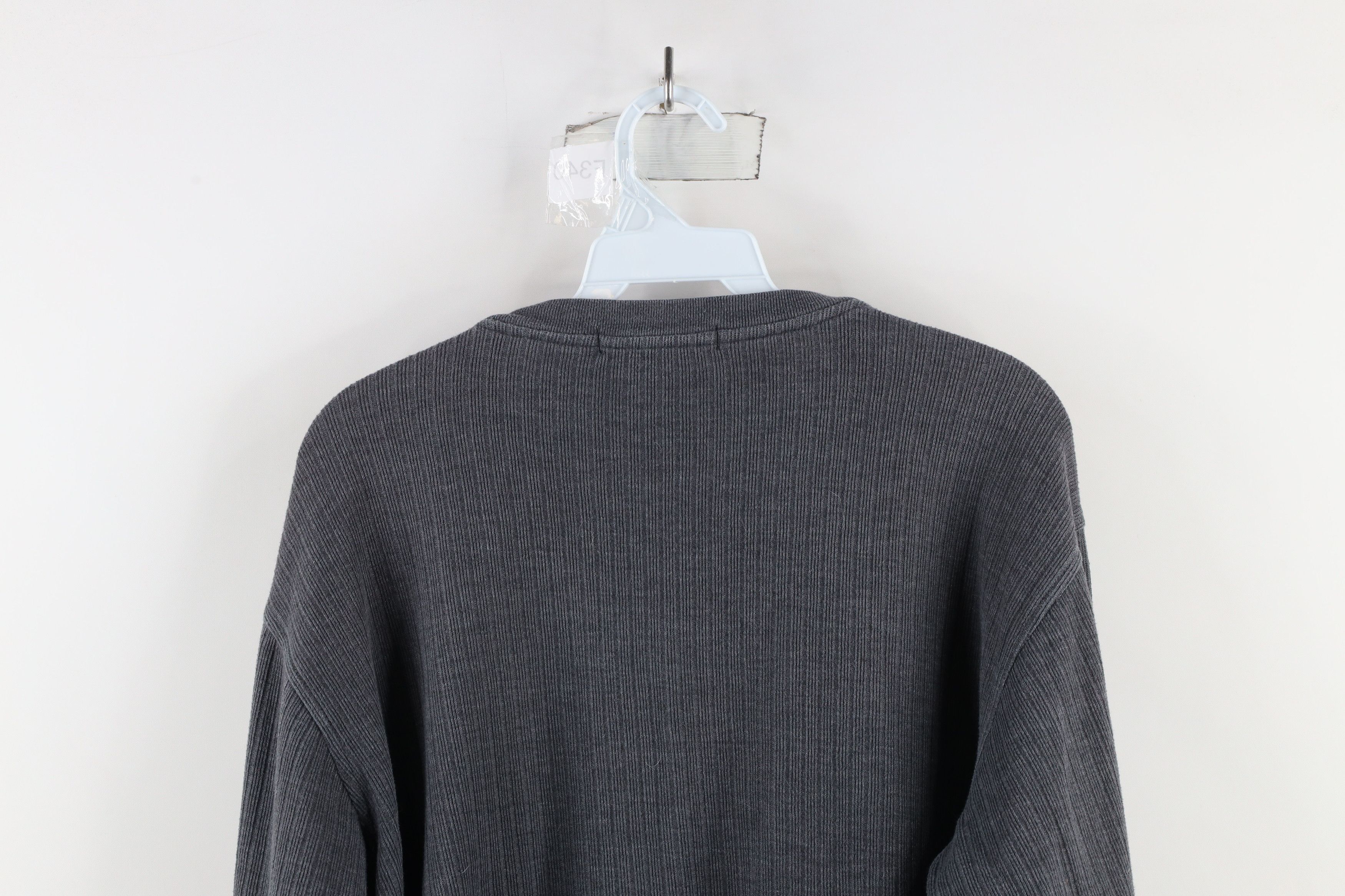 Vintage Vintage 90s Streetwear Knit Long Sleeve Henley T-Shirt Size US M / EU 48-50 / 2 - 6 Thumbnail