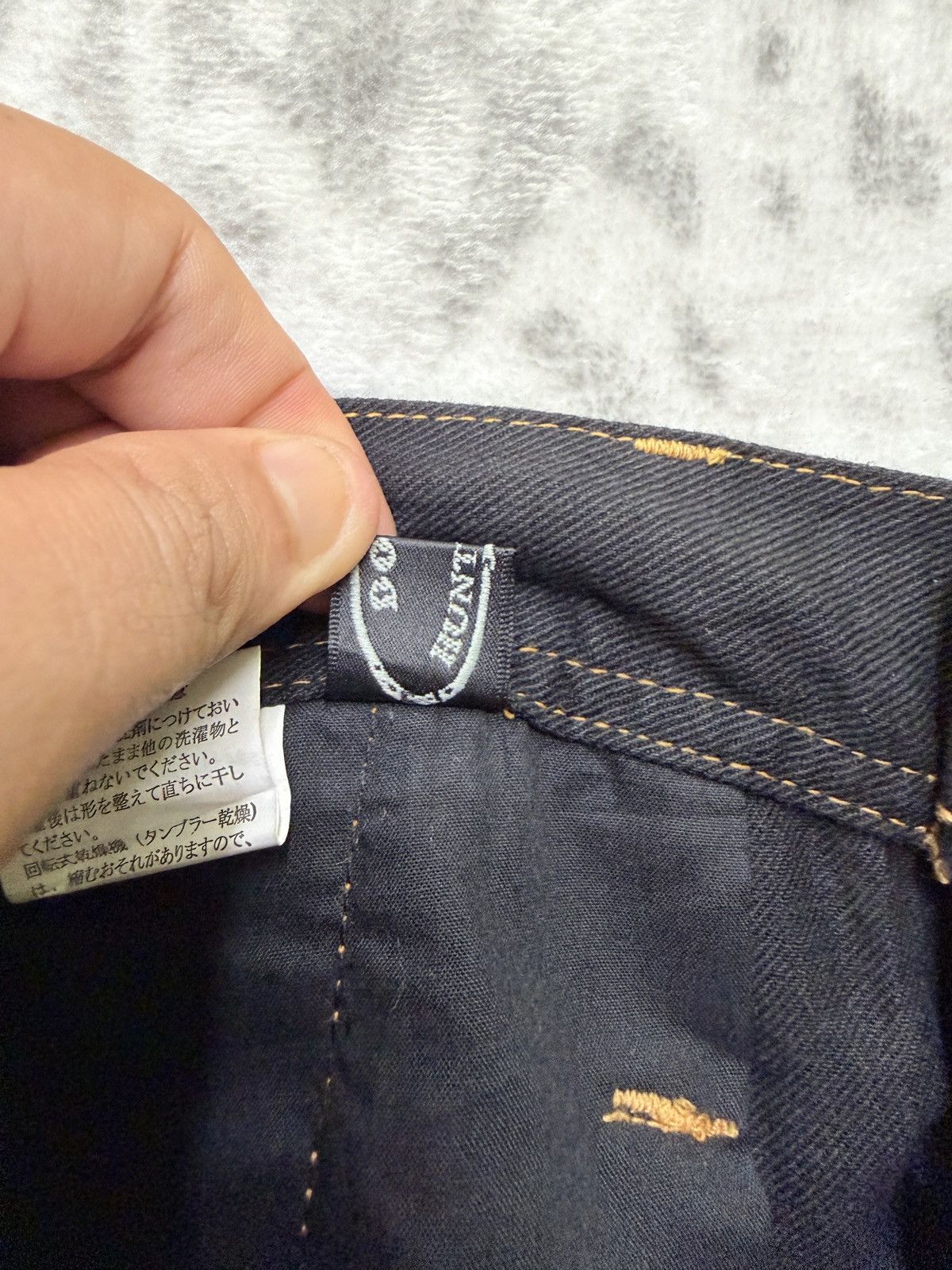 JNCO Dog Hunting Y2K Baggy Black Denim Embroidered Graphic Jeans Size US 34 / EU 50 - 15 Thumbnail