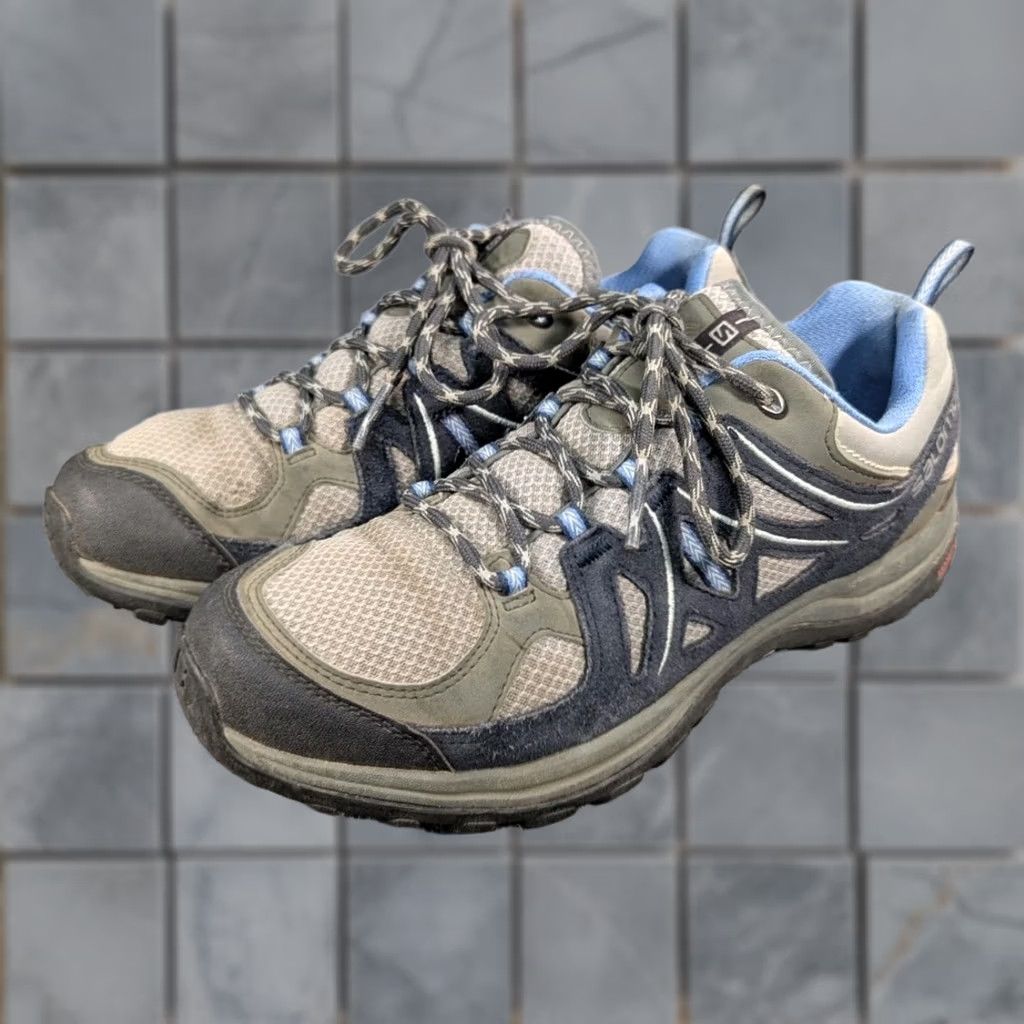 Salomon Salomon Ellipse 2 Aero Hiking Boots Women's Size US 10 Gray Black Blue Size US 10 / IT 40 - 1 Thumbnail