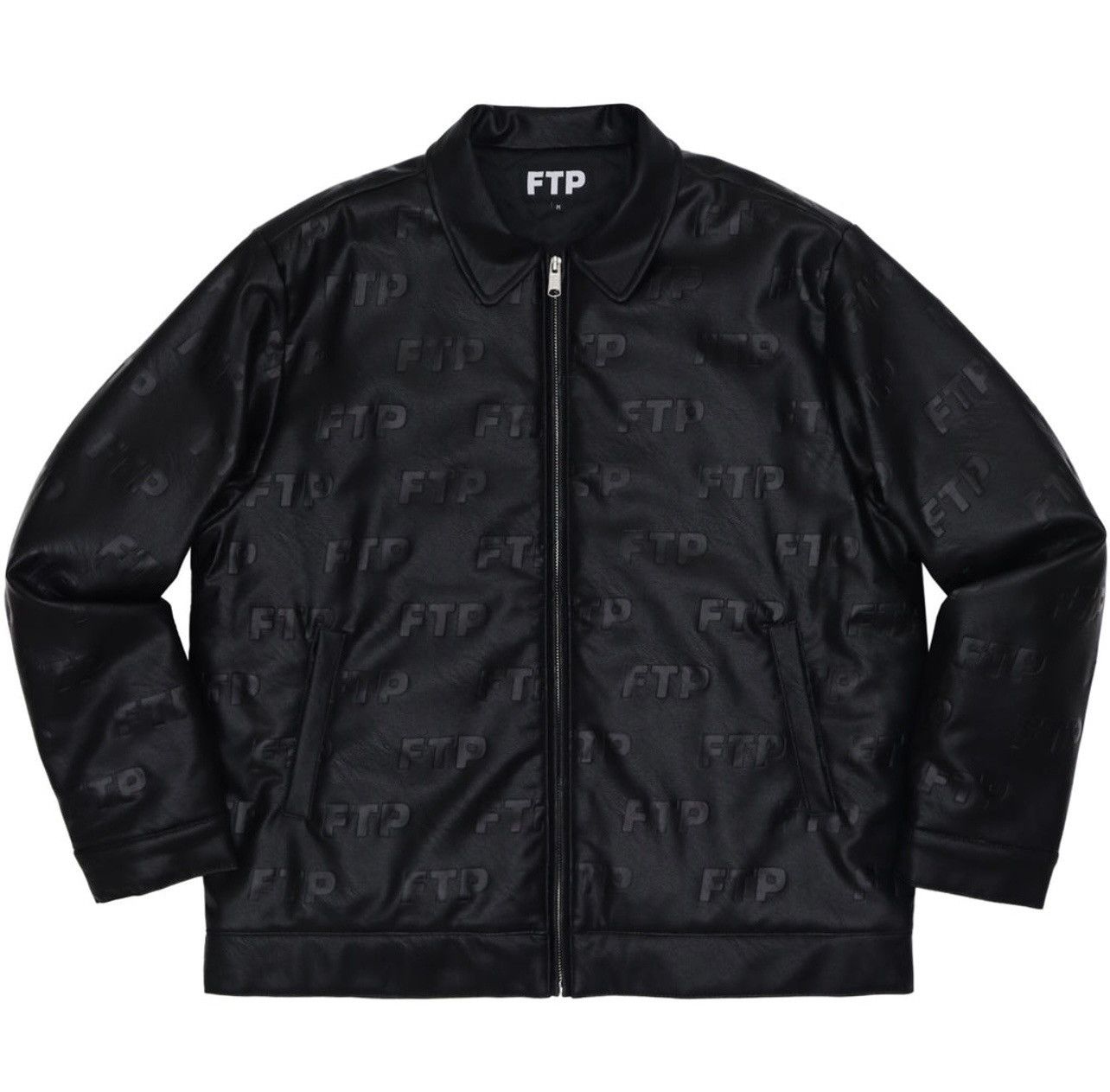 Fuck The Population Ftp all over faux leather jacket | Grailed