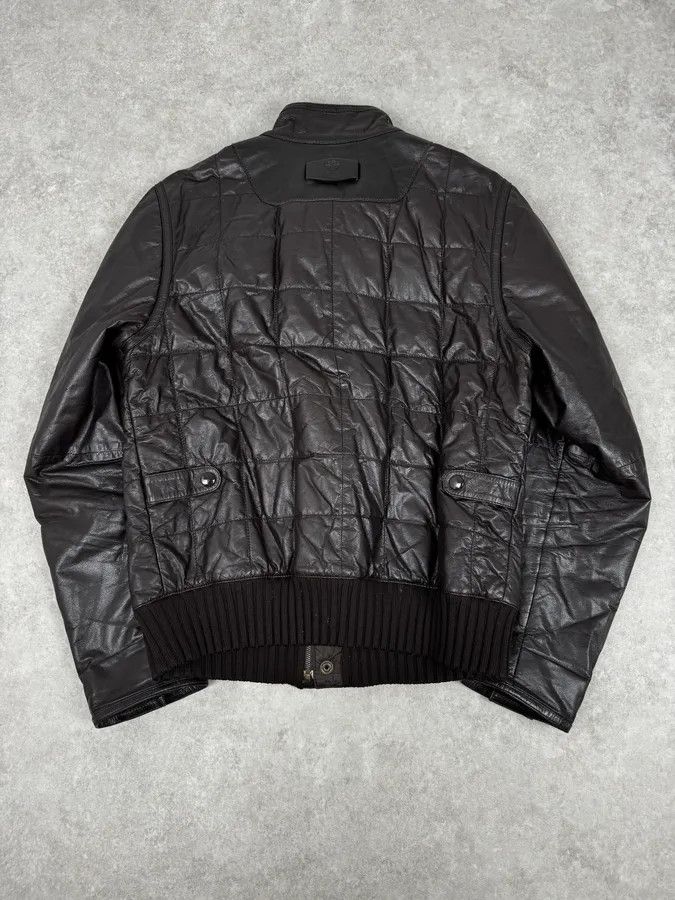 Gucci 2000s Gucci Brown Quilted Leather Jacket Size US L / EU 52-54 / 3 - 5 Thumbnail