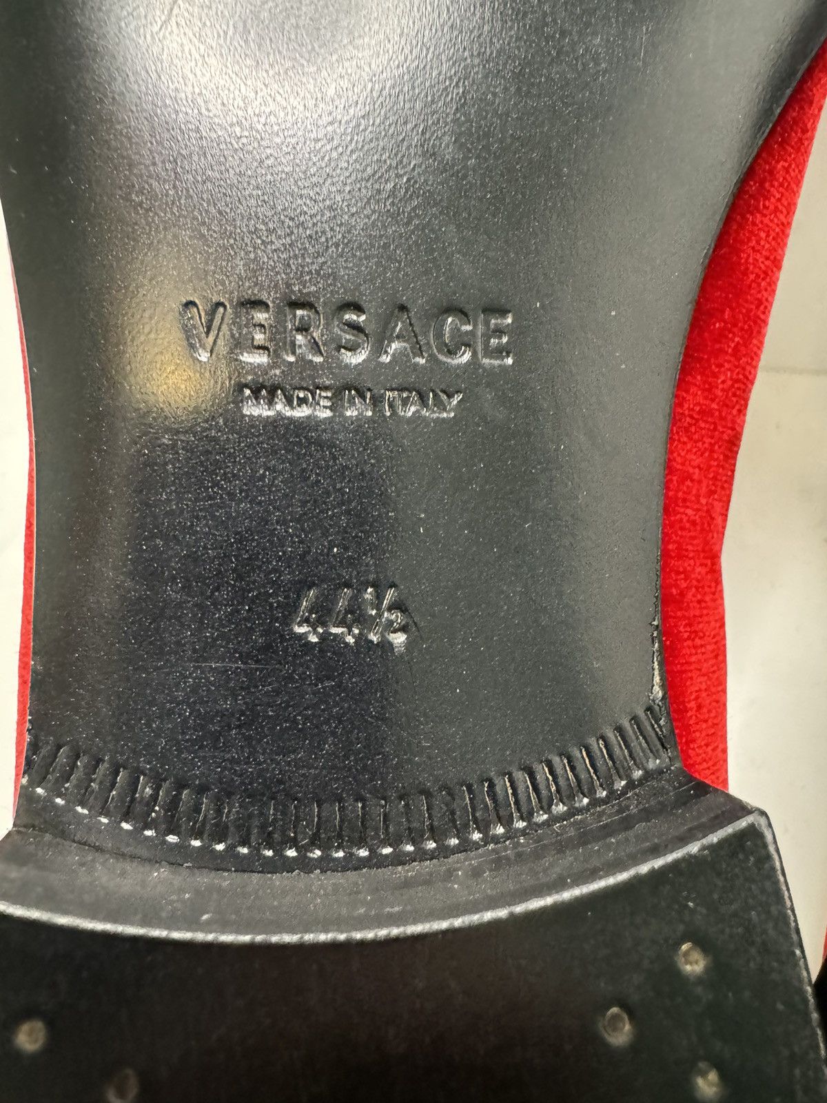 Versace Versace Medusa Red Velvet Loafers Size 44.5 SOLD OUT Size US 11.5 / EU 44-45 - 7 Thumbnail