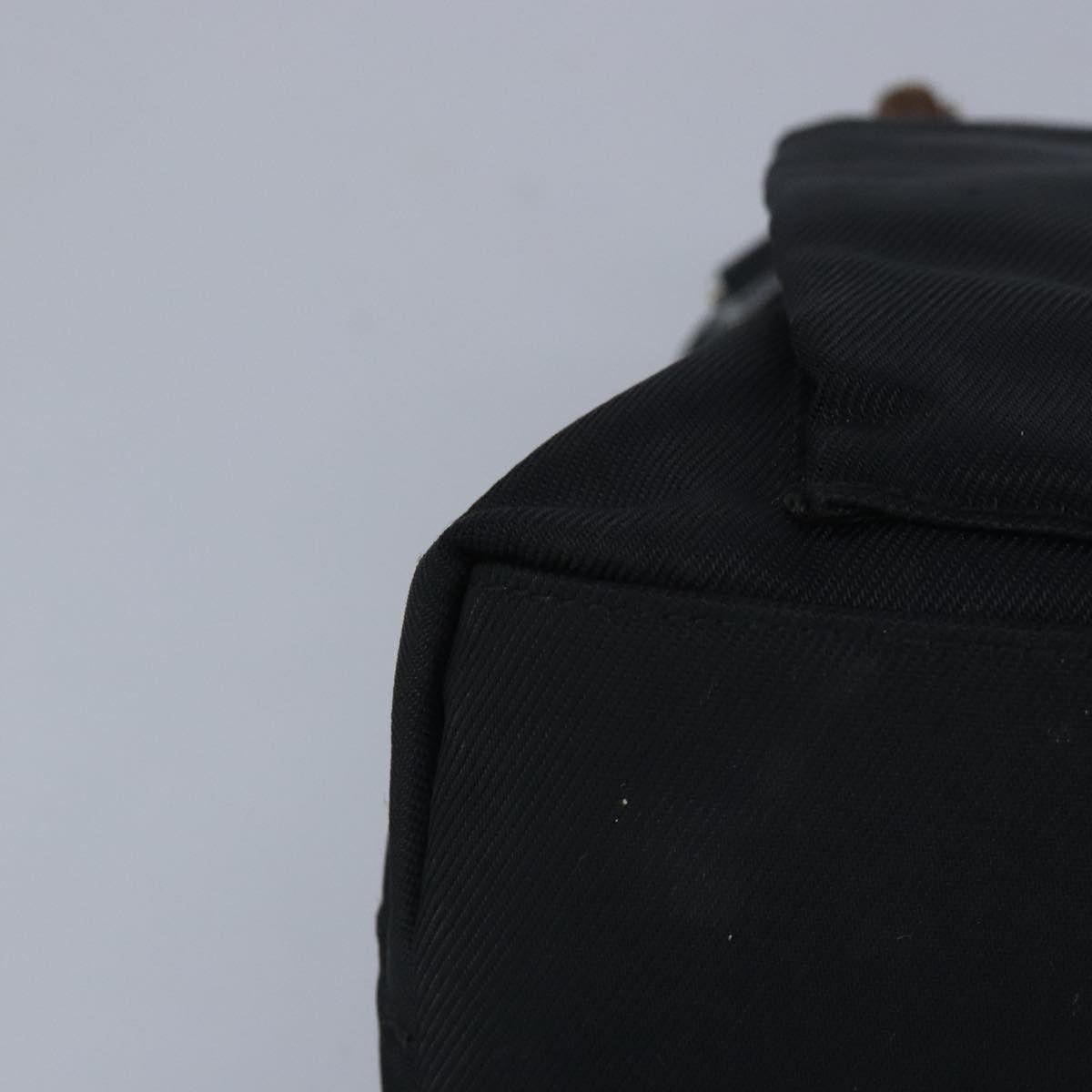 Gucci GUCCI Bamboo Hand Bag Nylon Black Silver Size ONE SIZE - 10 Thumbnail