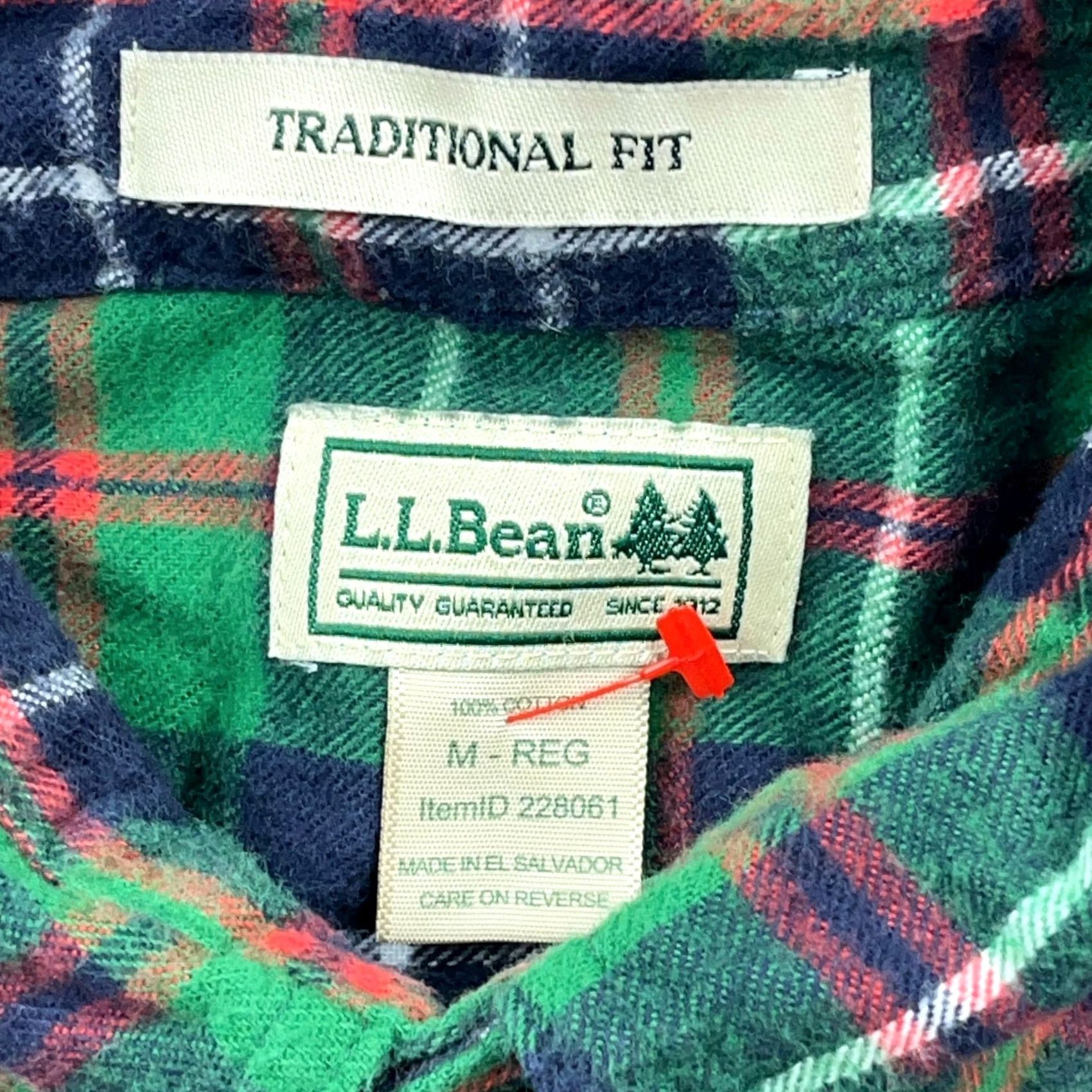 Vintage LL Bean Flannel Shirt Men Medium Green Plaid Traditional Fit Button Up Camp B2 Size US M / EU 48-50 / 2 - 3 Thumbnail