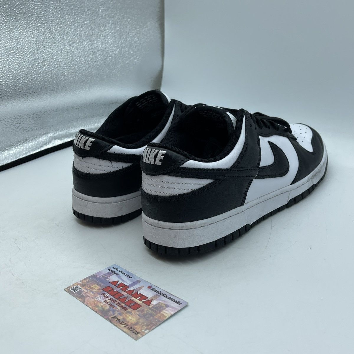 Nike Dunk low black white Size US 9.5 / EU 42-43 - 5 Thumbnail