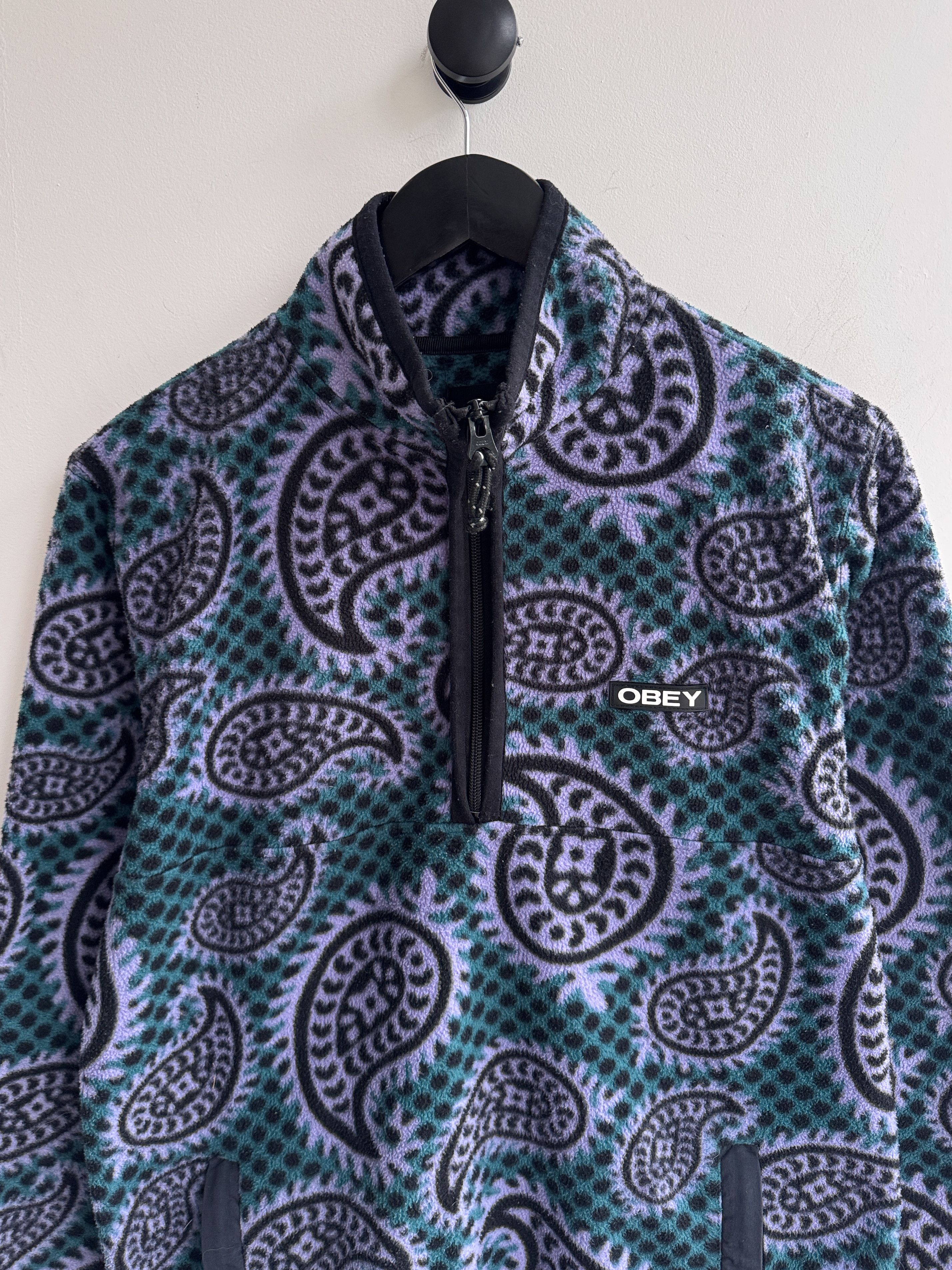 Obey Obey Half Zip Fleece Pullover Sweatshirt Size US S / EU 44-46 / 1 - 2 Thumbnail