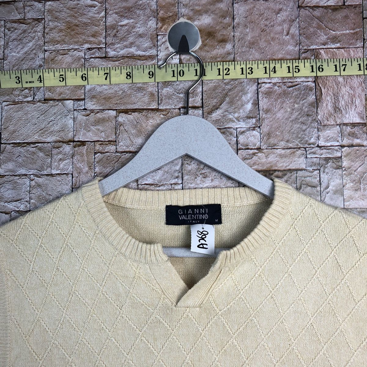 Homespun Knitwear Gianni Valentino Brown Vest #A268 Size US M / EU 48-50 / 2 - 4 Thumbnail