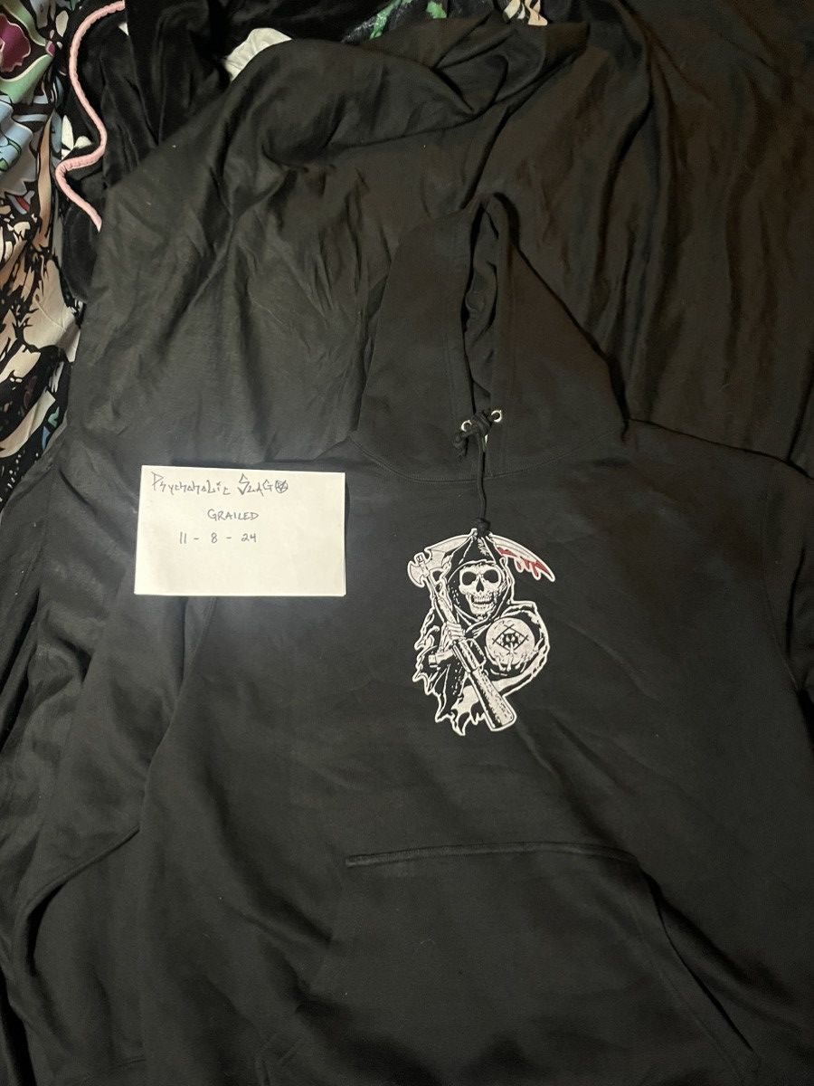 Hollow Squad × TeamSESH × Xavier Wulf / Hollow Squad Hollowsquad Xavier Wulf Sons of Anarchy garage punk hoodie Size US XXL / EU 58 / 5 - 1 Thumbnail