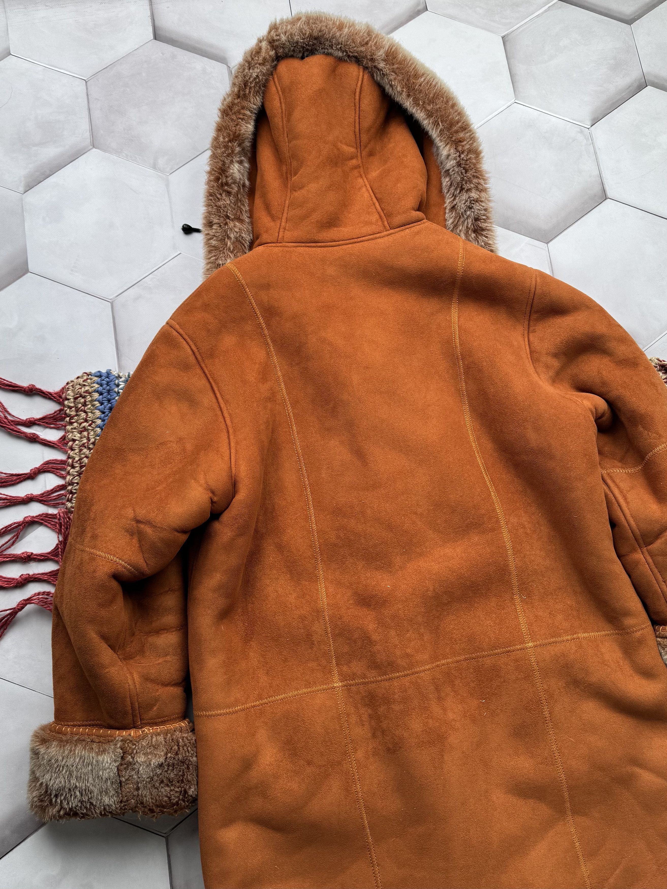 Japanese Brand Vintage Faux Sheepskin Hooded Coat (E4) Size L / US 10 / IT 46 - 8 Thumbnail