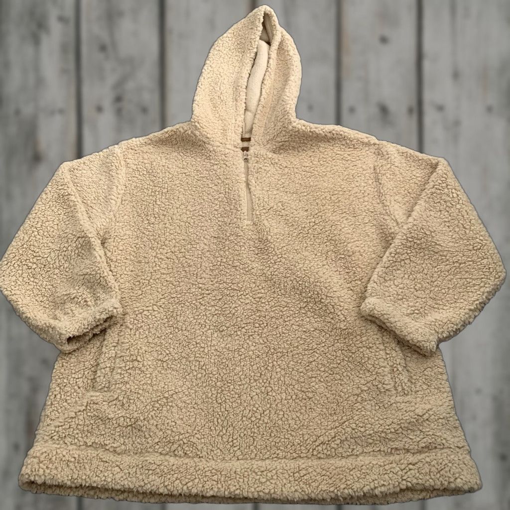 Vintage Koolaburra by UGG Womens XL Teddy Bear Sherpa Hoodie Jacket Tan Camel Pockets Size XL / US 12-14 / IT 48-50 - 1 Thumbnail