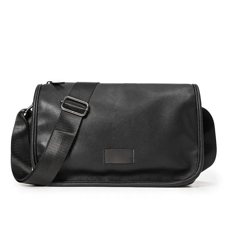 Japanese Brand Fashion y2k faux leather shoulder bag messenger bag casual Size ONE SIZE - 3 Thumbnail