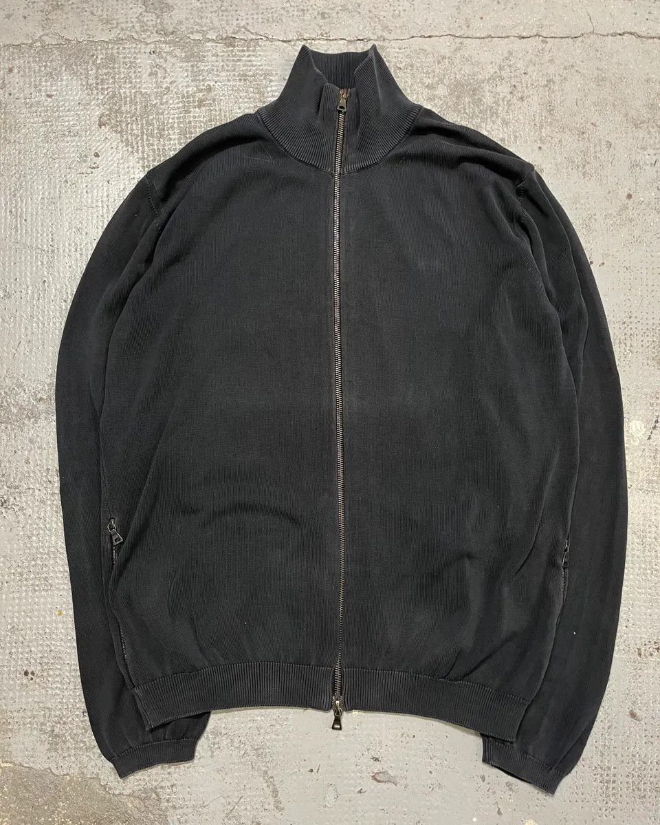 Prada 2000s Prada Dark Grey Faded Zip-up Sweater Size US M / EU 48-50 / 2 - 4 Thumbnail