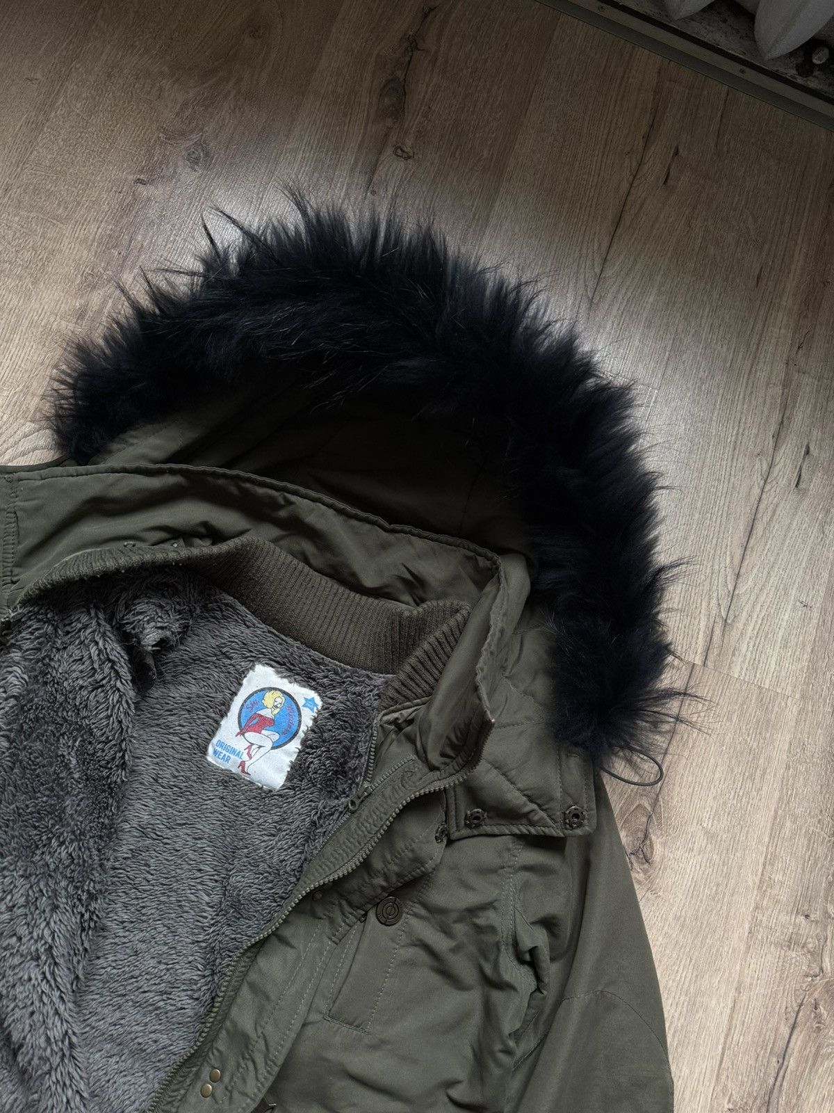 Japanese Brand Sly Military Fur Jacket Size US M / EU 48-50 / 2 - 5 Thumbnail