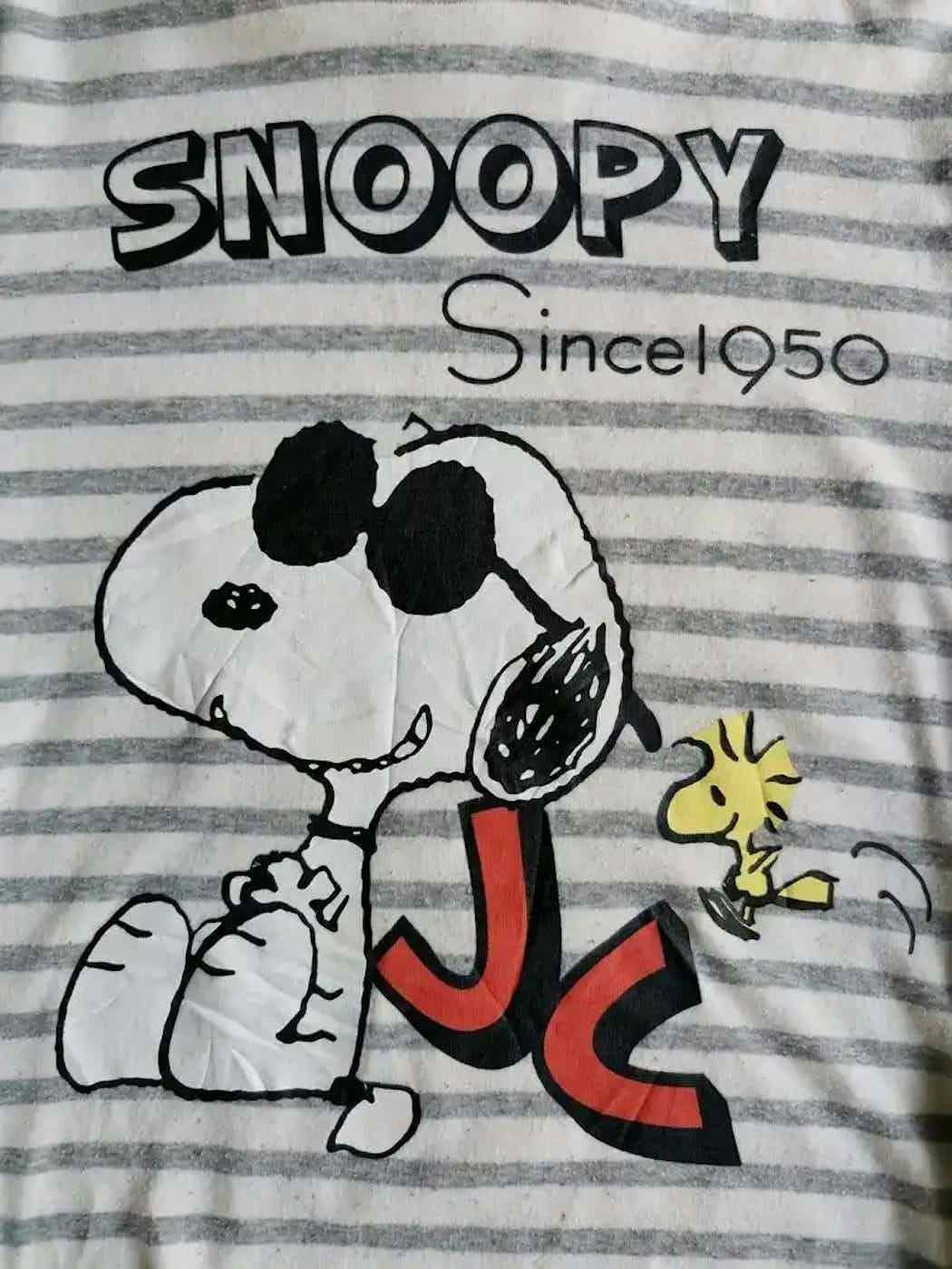 Peanuts Vintage Peanuts Snoopy Stripe Big Logo Sweatshirt Size US M / EU 48-50 / 2 - 10 Thumbnail