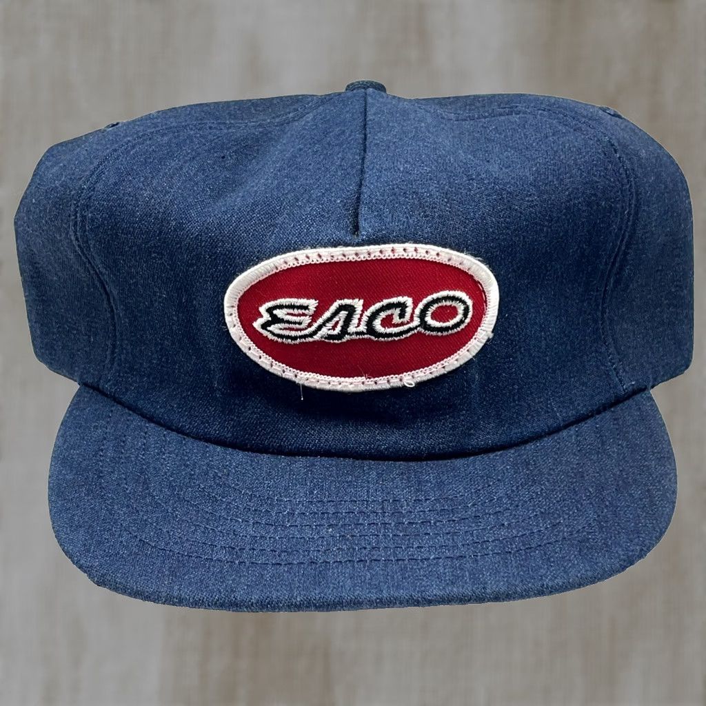 Vintage VINTAGE Ownco Trucker Hat Cap One Size Blue Denim 80s 90s USA USA Made Adjusta ble Snapback Men Size US 35 - 1 Thumbnail