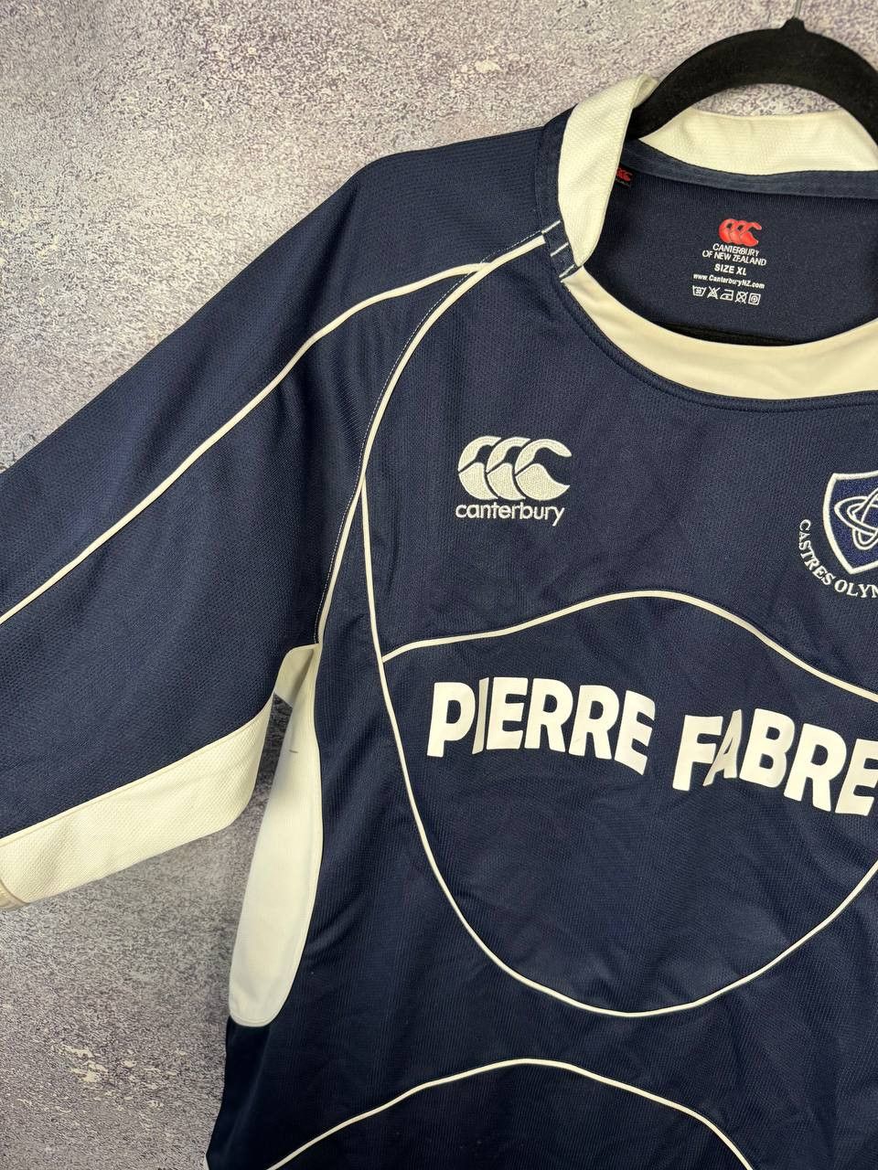 Canterbury of New Zealand Canterbury Castres Olympique Pro Rugby Home Jersey Men's Size US XL / EU 56 / 4 - 7 Thumbnail