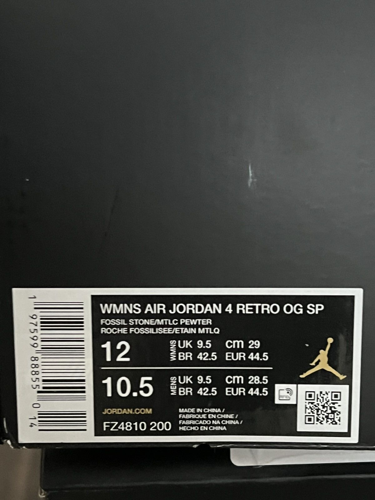 A Ma Maniere × Jordan Brand 12W/10.5M, Jordan 4 x A Ma Maniere, While You Were Sleeping Size US 10.5 / EU 43-44 - 24 Thumbnail