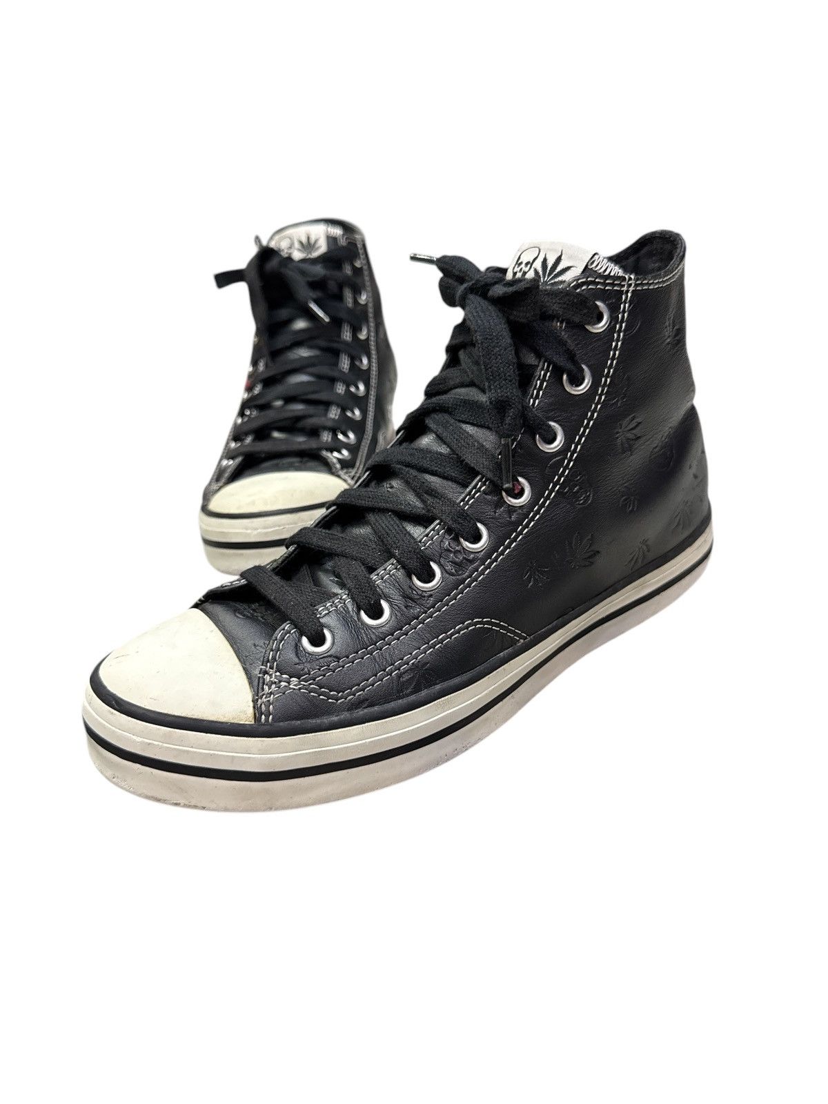 Lucien Pellat-Finet LUCIEN PELLAT FINET SKULL HEMP PRINT LEATHER SHOES Size US 8 / EU 41 - 1 Thumbnail