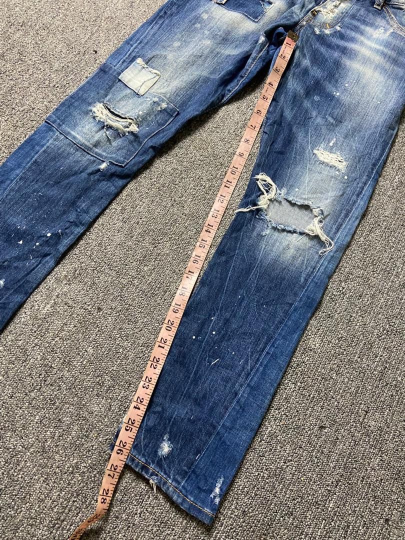 Dsquared2 Dsquared2 Brand Distressed Ripped Jeans (187) Size US 30 / EU 46 - 6 Thumbnail