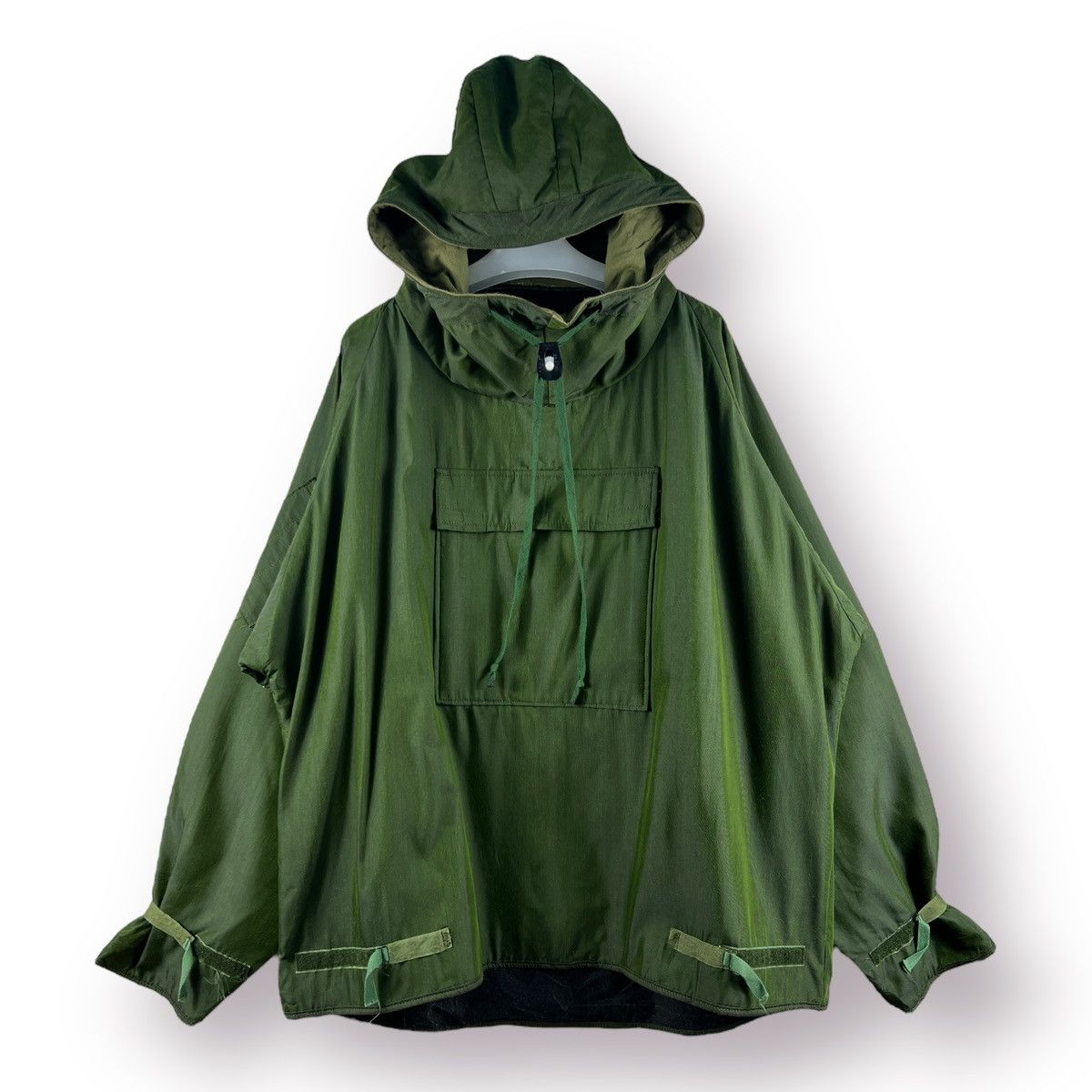 Vintage 🔥 80's Vtg Military Anorak Smock w/Hood Swedish C/Protective Size US L / EU 52-54 / 3 - 1 Thumbnail