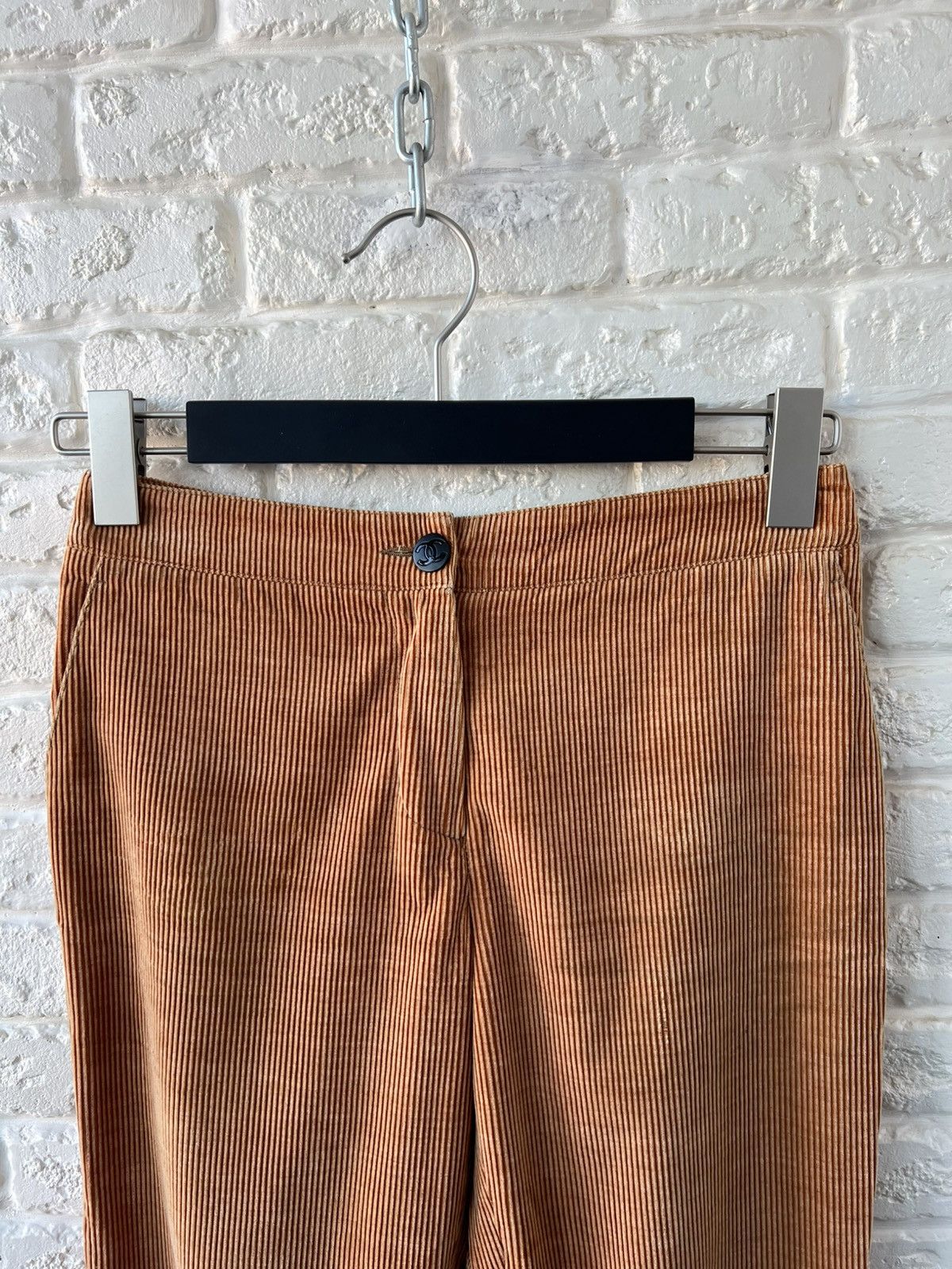 Chanel Chanel Corduroy Cotton / Cashmere Zip Pants Size 24" / US 00 / IT 34 - 2 Thumbnail