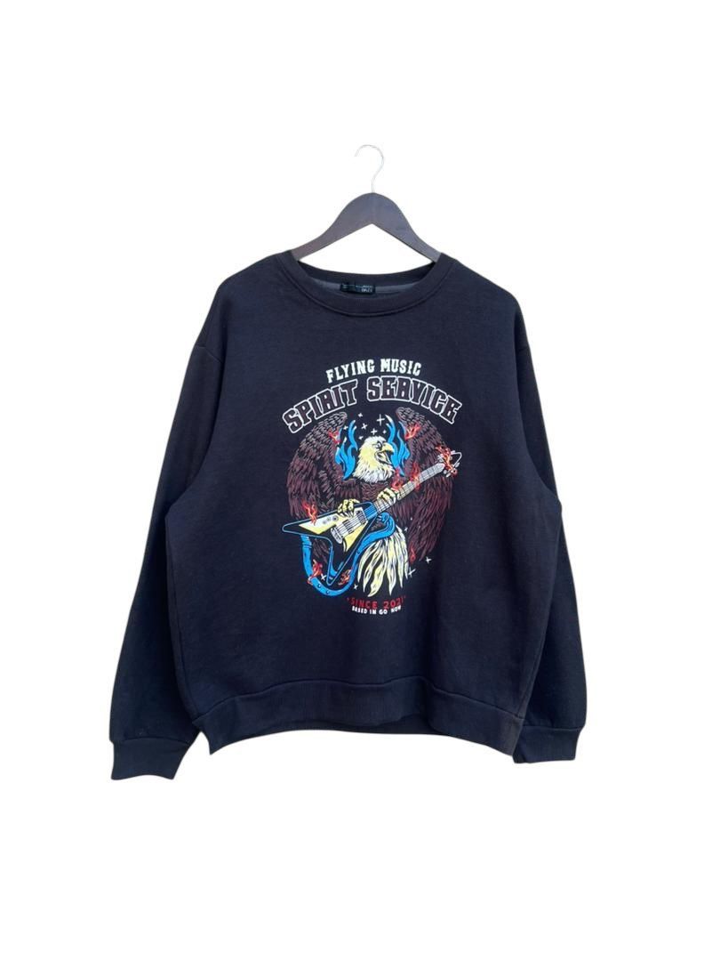 Japanese Brand Flying Music Spirit Service Crewneck Sweatshirt Size US M / EU 48-50 / 2 - 1 Thumbnail