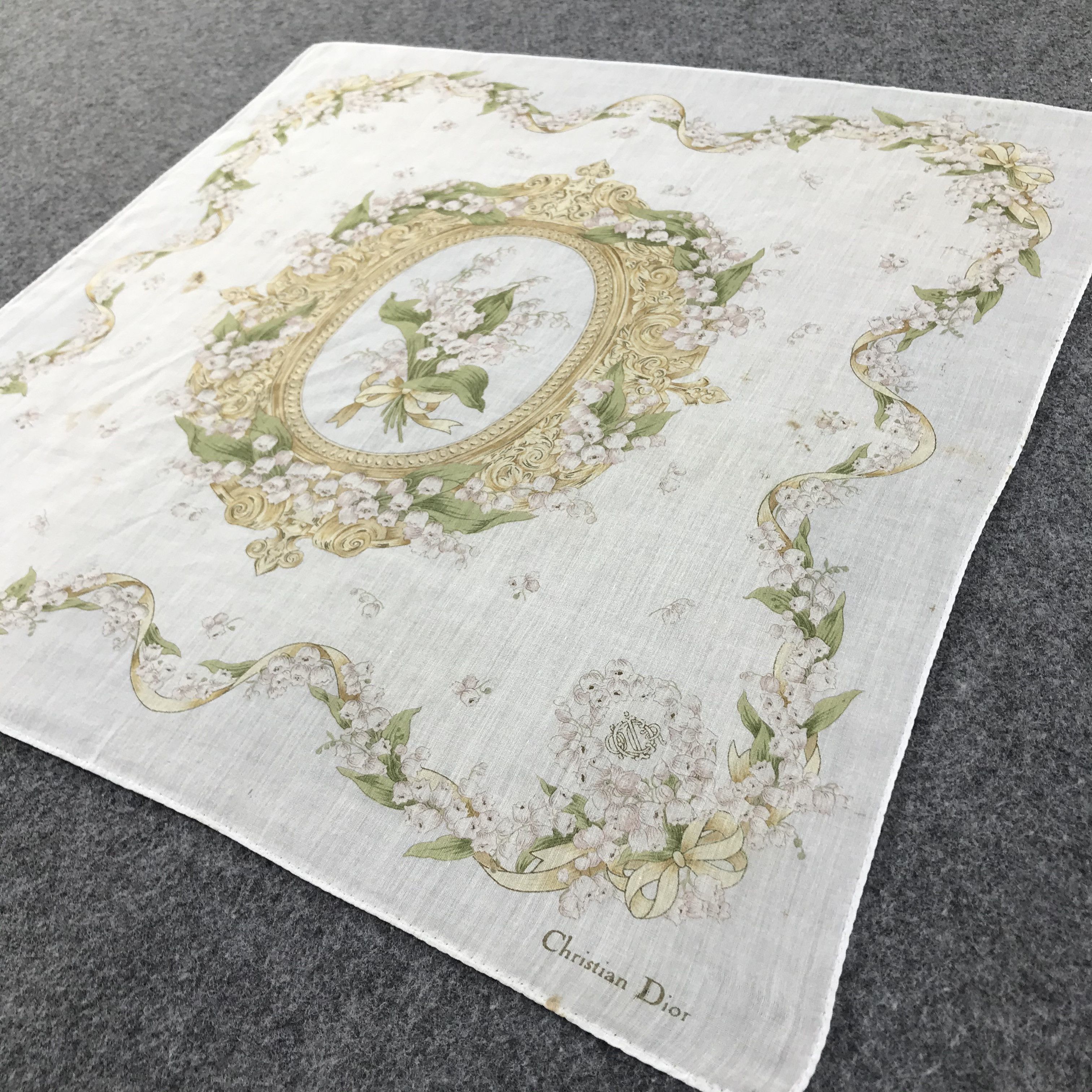 Christian Dior Monsieur Christian Dior Handkerchief Neckerchief Bandana H192 Size ONE SIZE - 5 Thumbnail